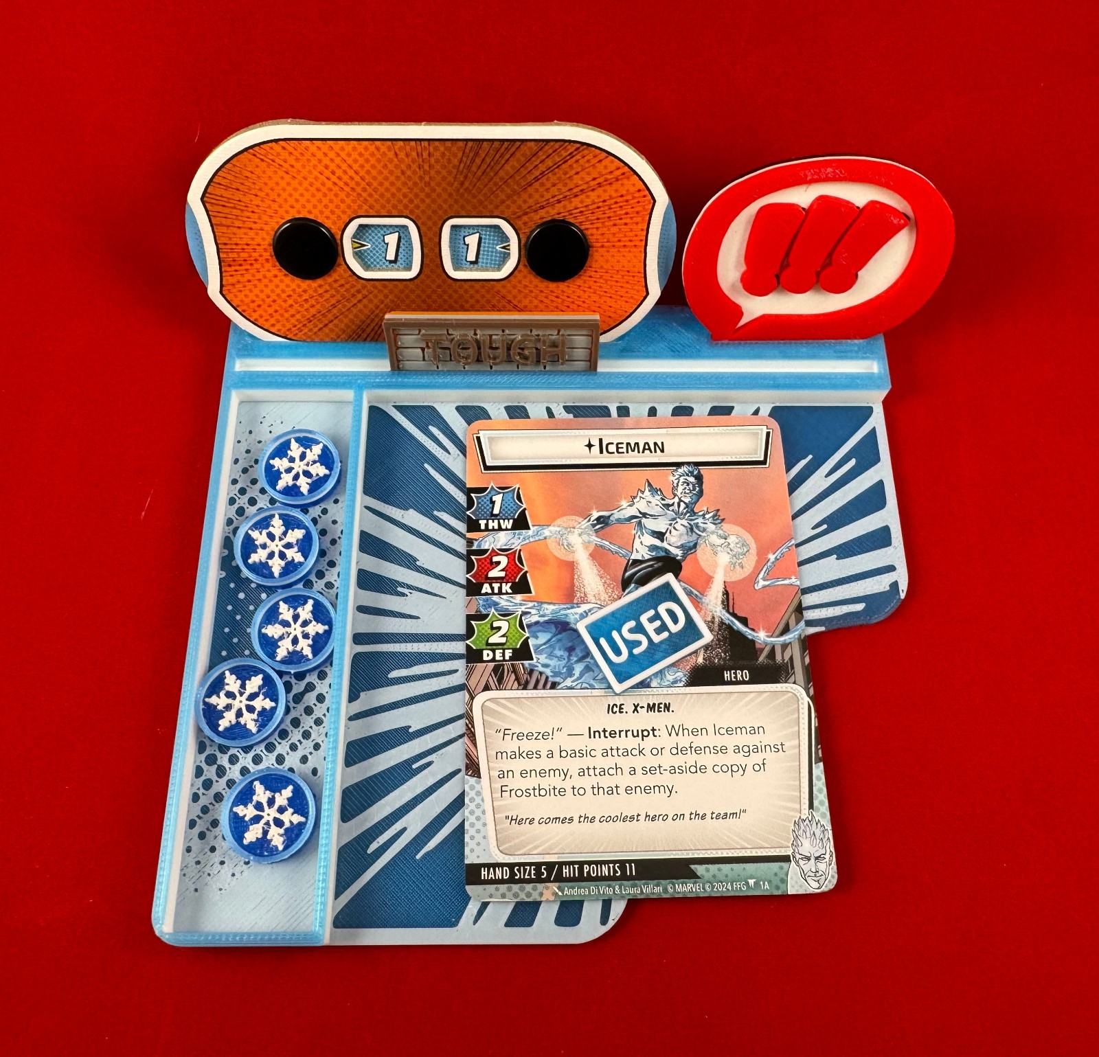 Marvel Champions™ compatible Hero Dashboard/Tray Custom 3D printed