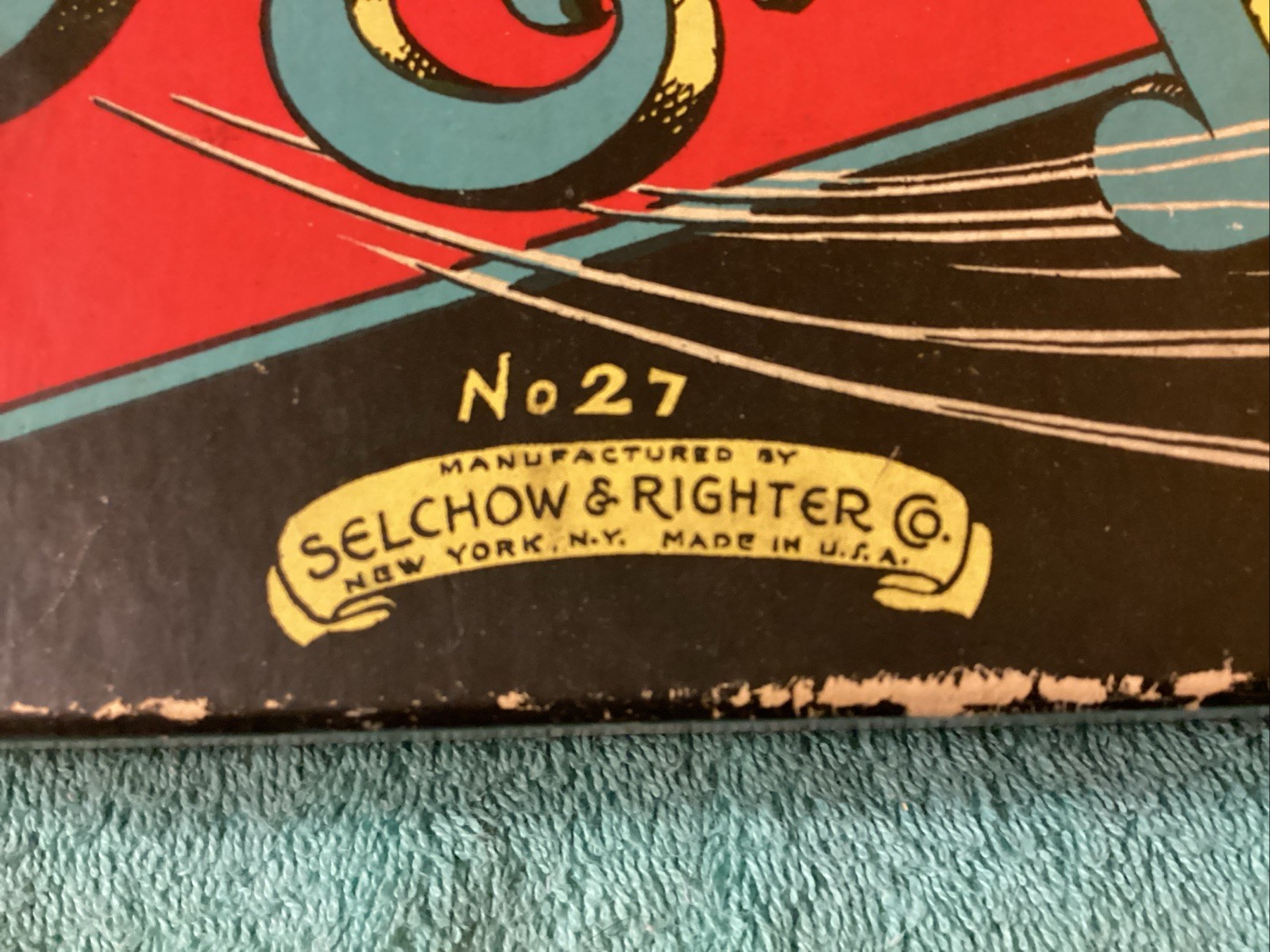 Vintage 1930’s No 27 Snake Eyes .Selchow & Righter.