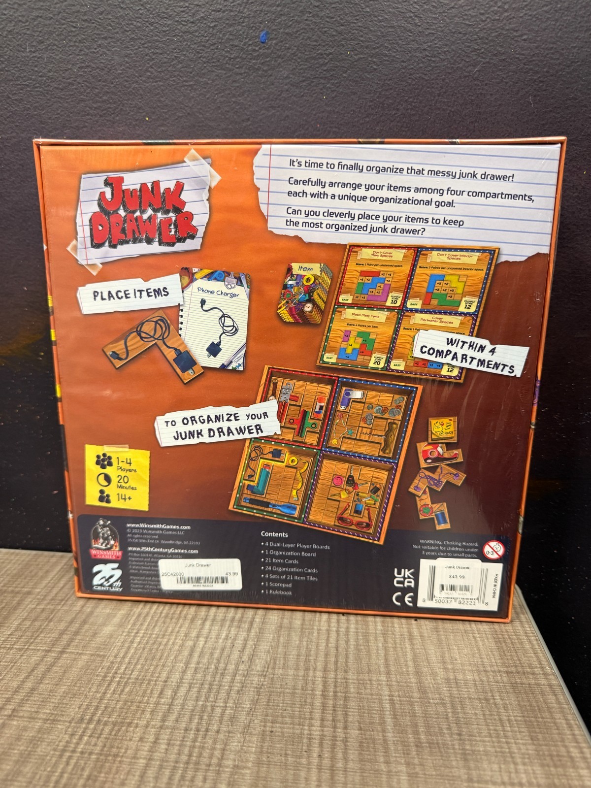 *BRAND NEW IN SHRINK WRAP, FREE US SHIPPING* Junk Drawer board game