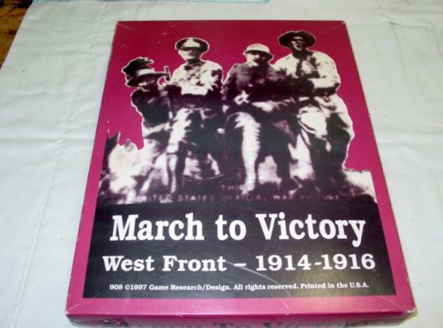GRD game – March to Victory – West Front 1914-1916 (UNPUNCHED) Color Box Edition