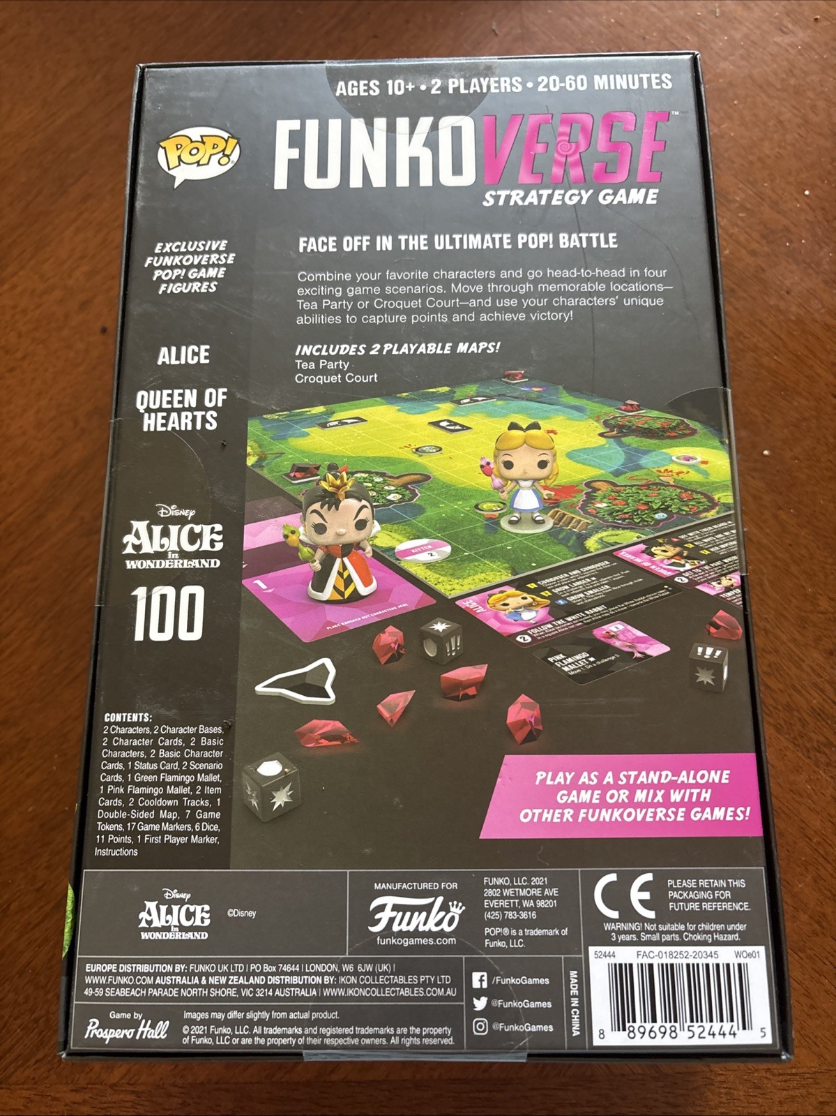 Pop! Funkoverse – Alice in Wonderland 100 Funko Games Strategy Board Game Sealed