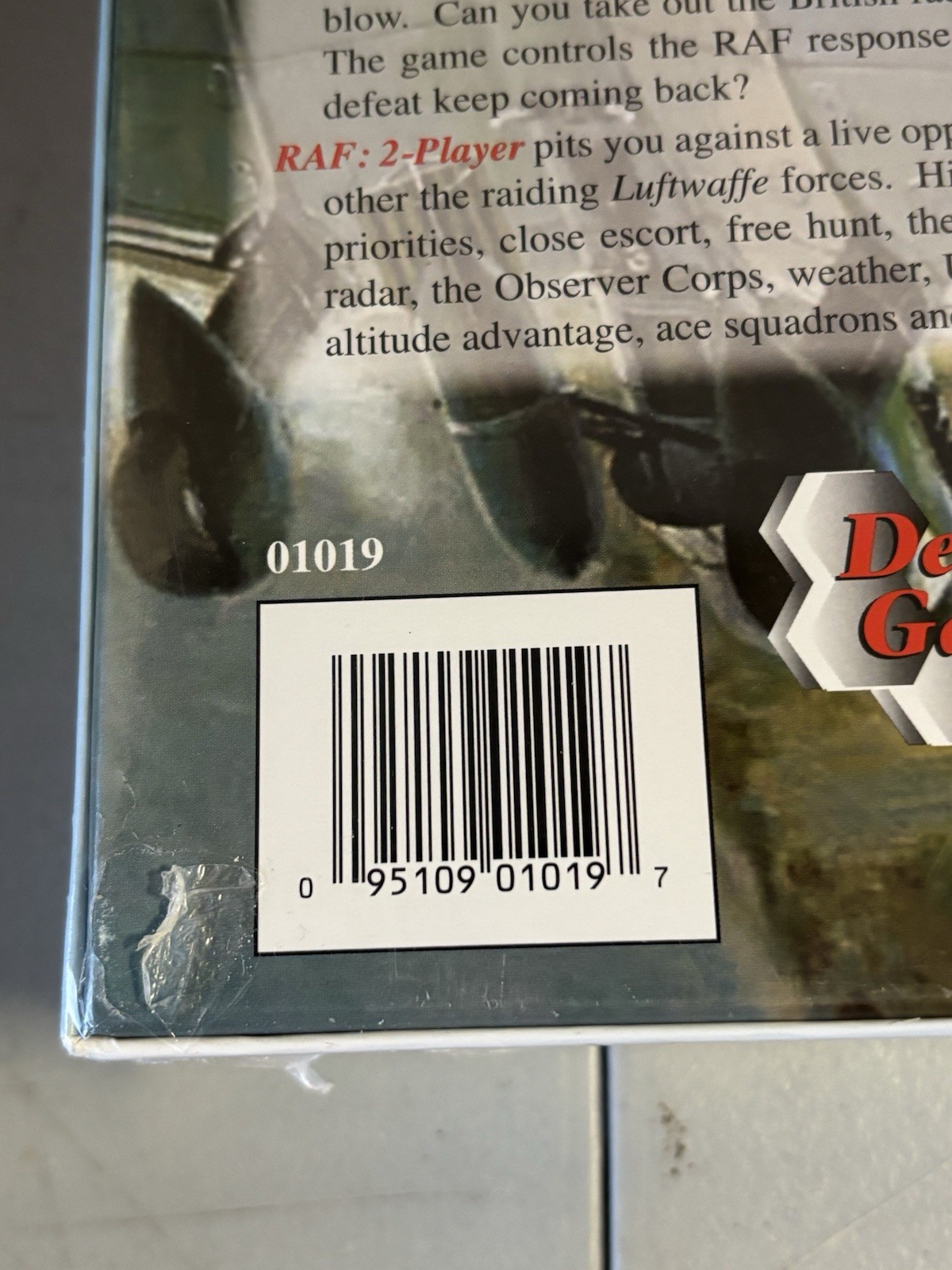 RAF The Battle of Britain 1940 #01019 Board Game 2009 Decision Games NEW SEALED