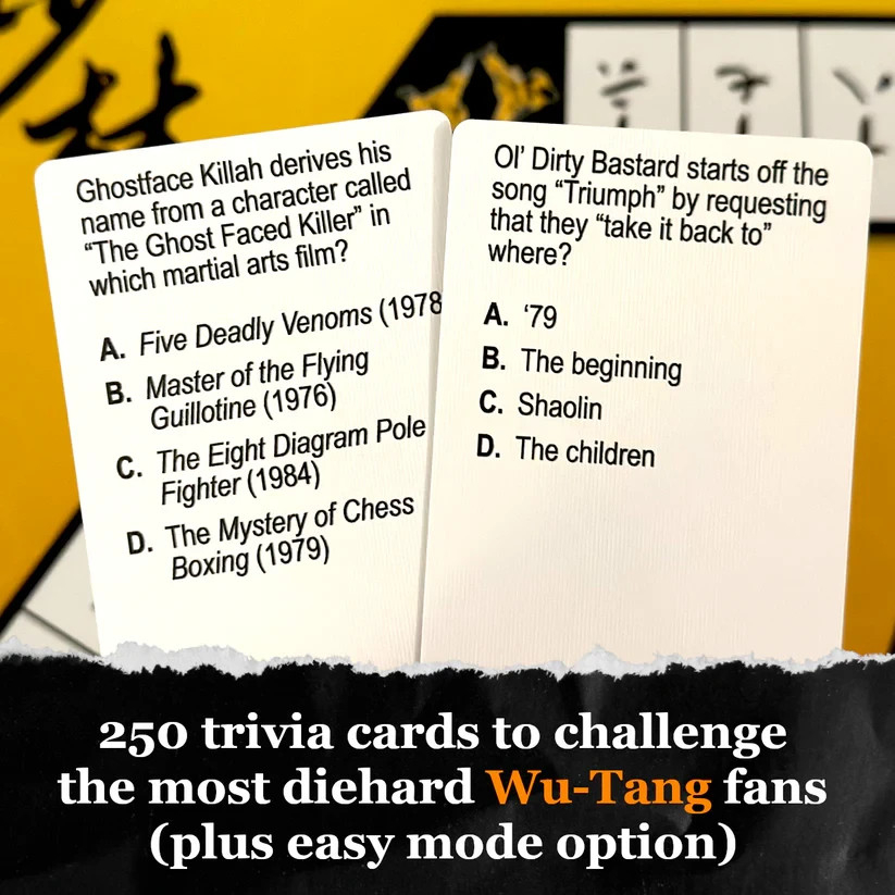 Shaolin (Wu-Tang Inspired Board Game)
