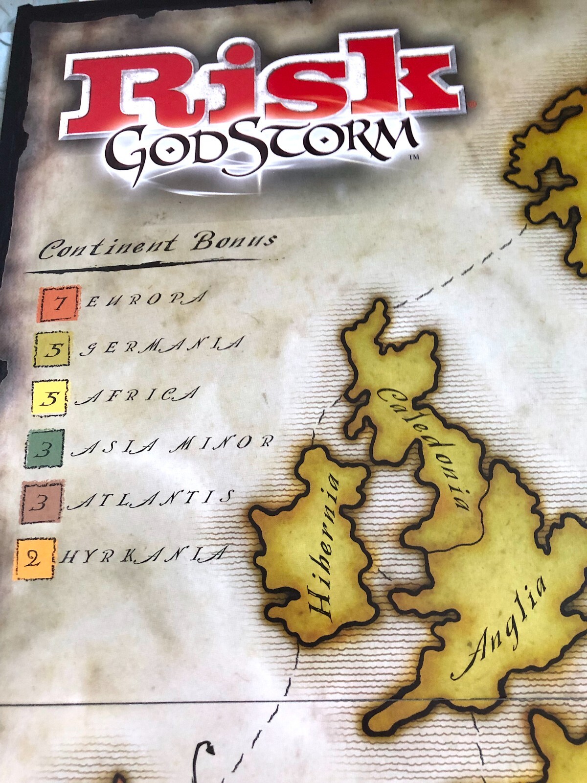 Risk Godstorm Board Game of Earthly Domination by Avalon Hill 2004 COMPLETE