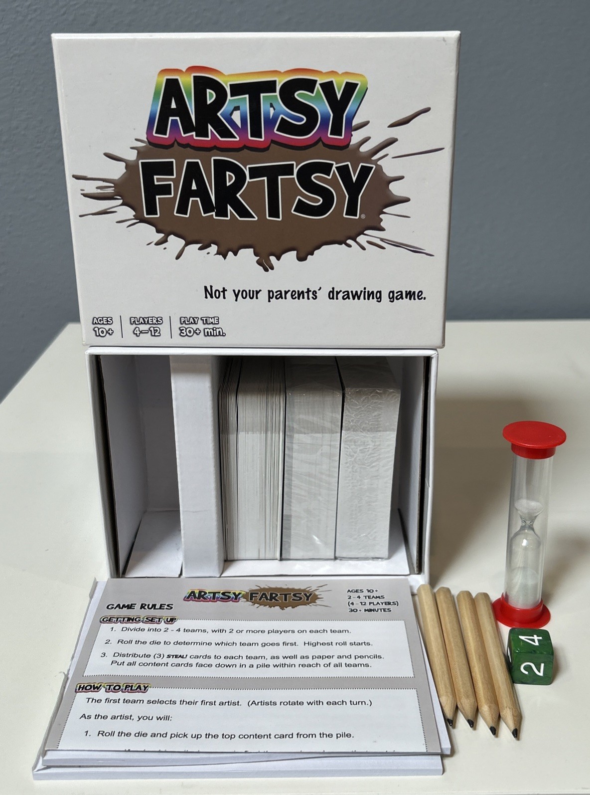 Artsy Fartsy Card and Drawing Game by TwoPointOh! Games Ages 10+