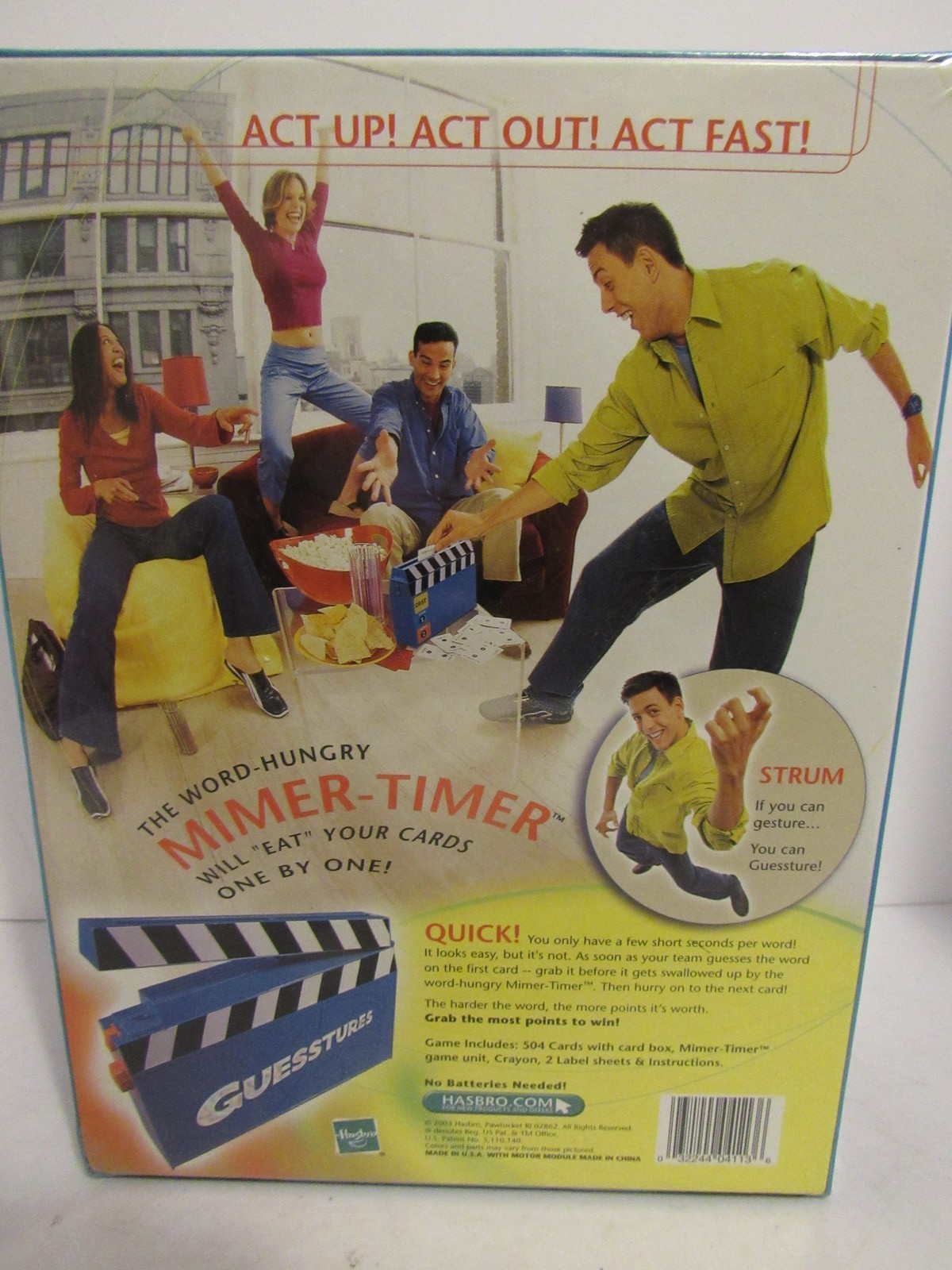 GUESSSTURES Second Edition Parker Brothers Hasbro Charades Board Game NEW