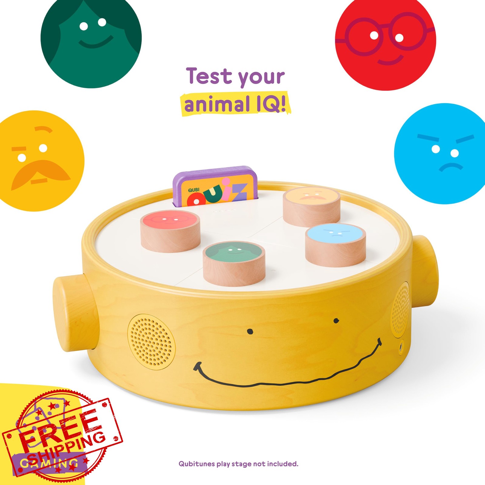 QUBITUNES Interactive Animal Quiz Game for Console | Multiplayer Trivia with …