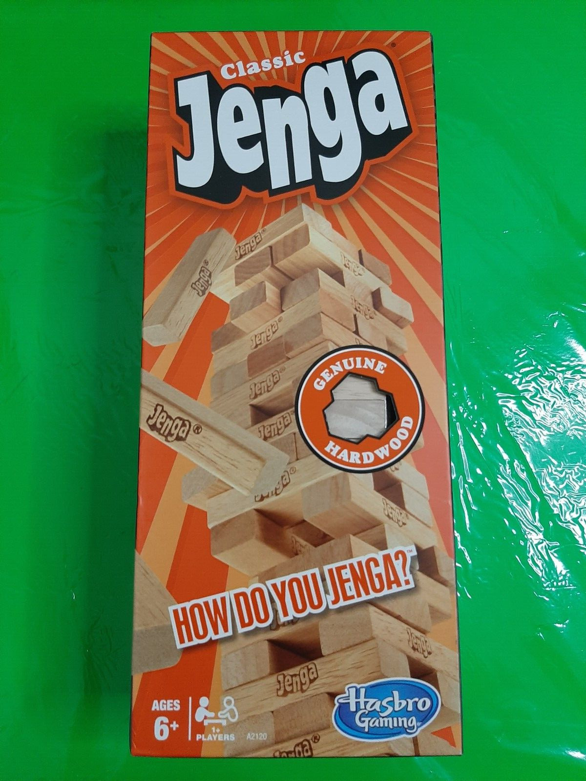 HASBRO CLASSIC JENGA GAME ONE SIZE MULTI BRAND NEW FUN FOR FRIENDS AND FAMILyVGT
