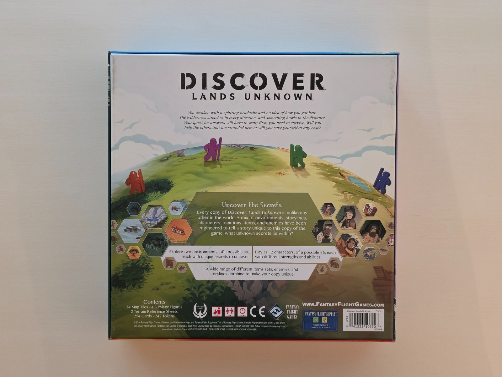 Discover Lands Unknown Board Game – Fantasy Flight Games Bayou + Dessert Terrain