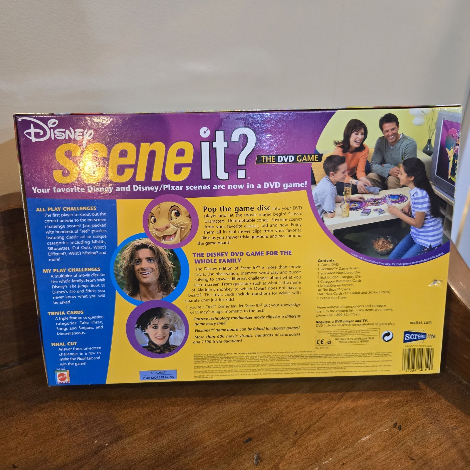 Disney Scene It DVD Game COMPLETE ScreenLife 2004 Pixar Movies Trivia