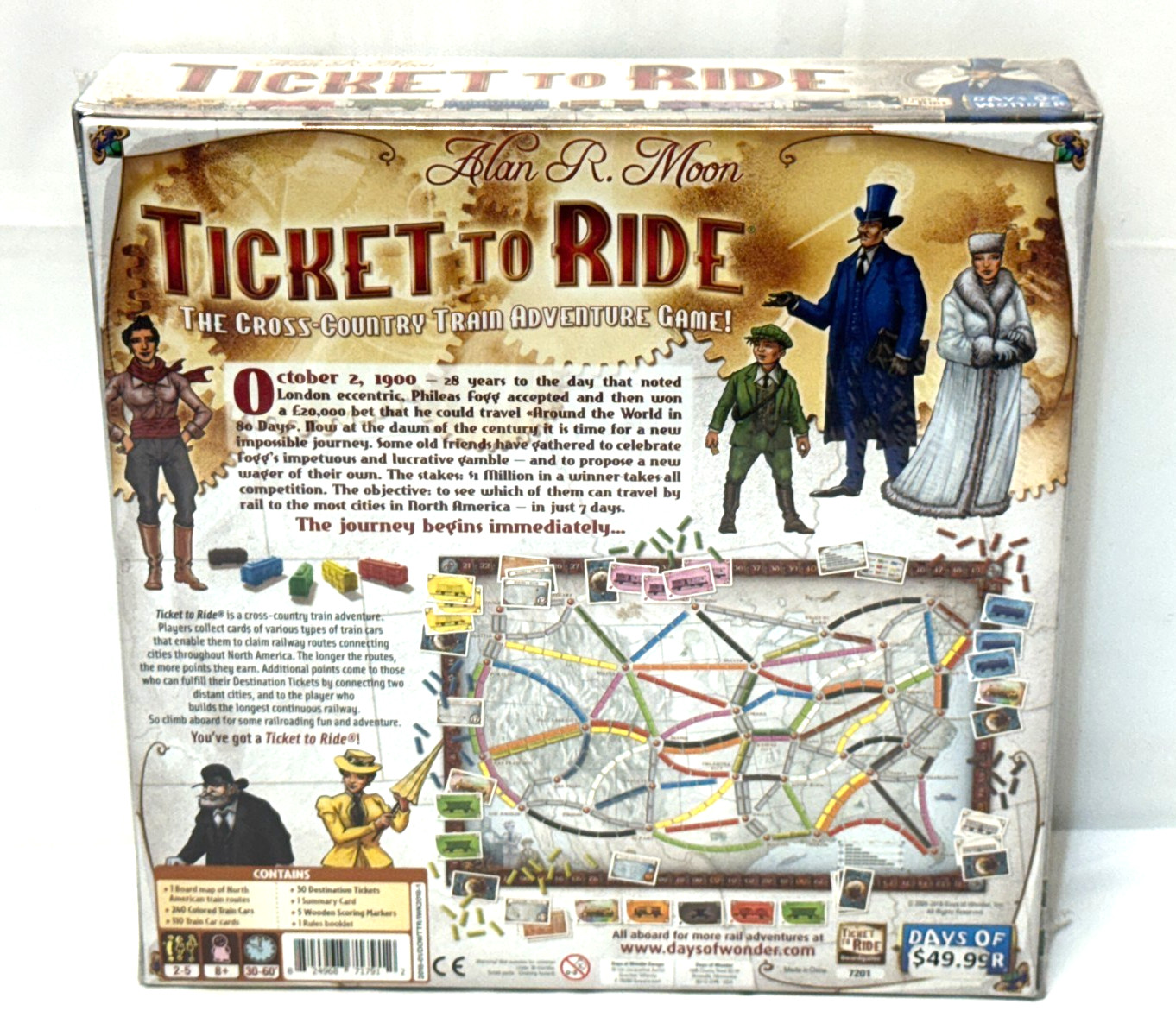 Days Of Wonder USA Ticket To Ride Board Game Alan R. Moon (NEW, SEALED)