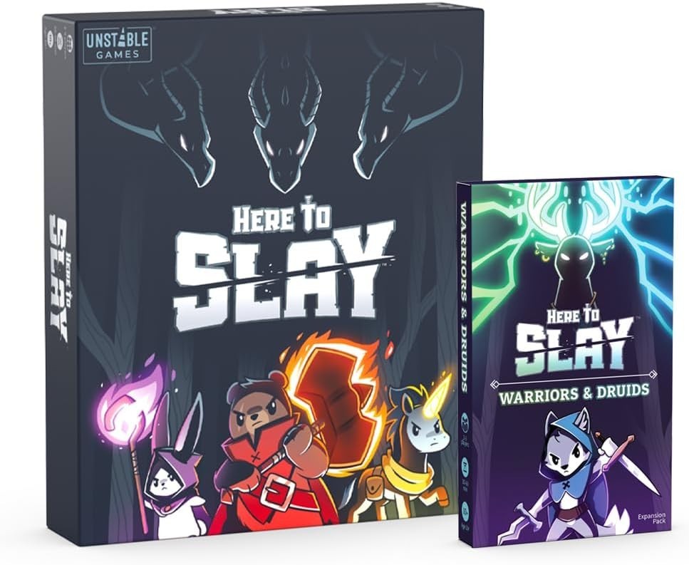 Warriors & Druids Expansion Pack for Here to Slay Card Game – 2-6 Players