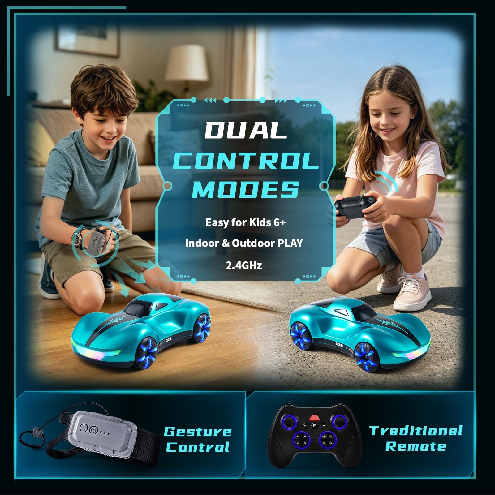 RC Stunt Car Gesture Sensing with Display Garage AEROQUEST vehicle auto OEM