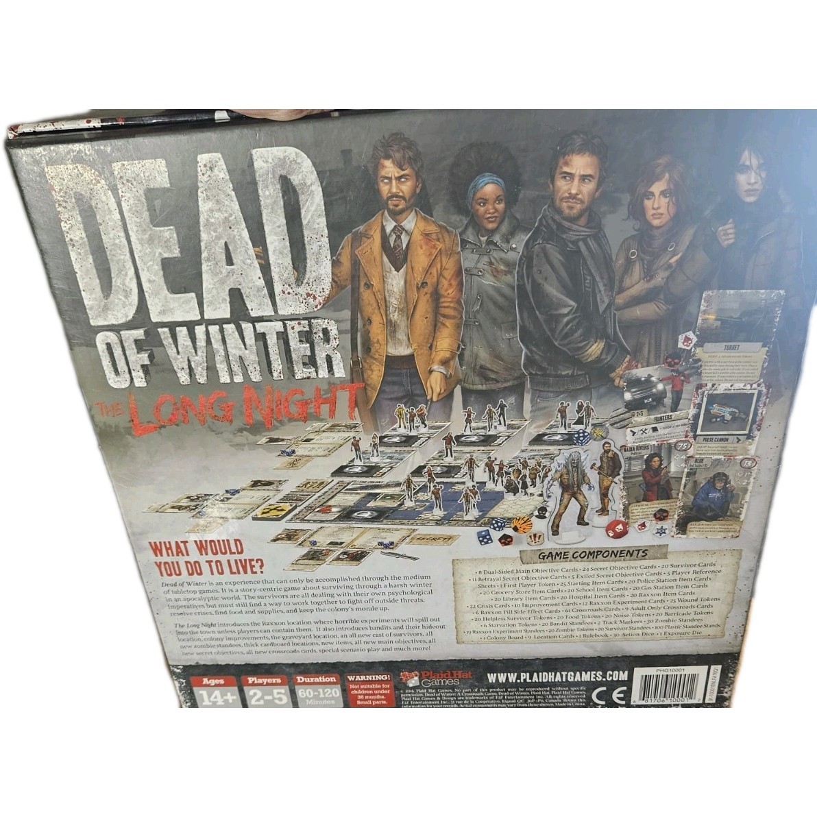 DEAD OF WINTER THE LONG NIGHT BOARD GAME PLAID HAT GAMES W Wood Organizer