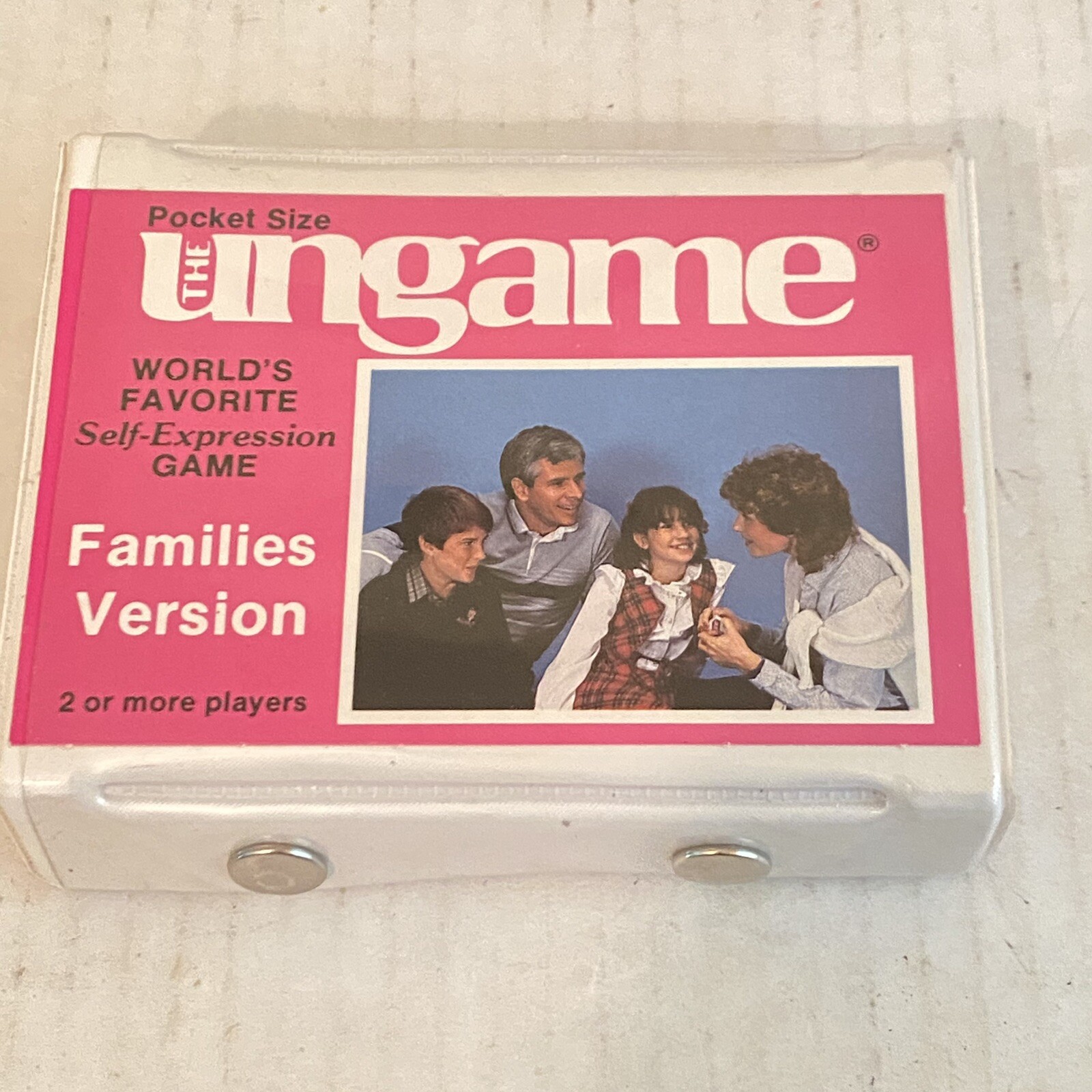 Vintage 1989 Pocket Size The Ungame Families Version All Ages 2 or More Players