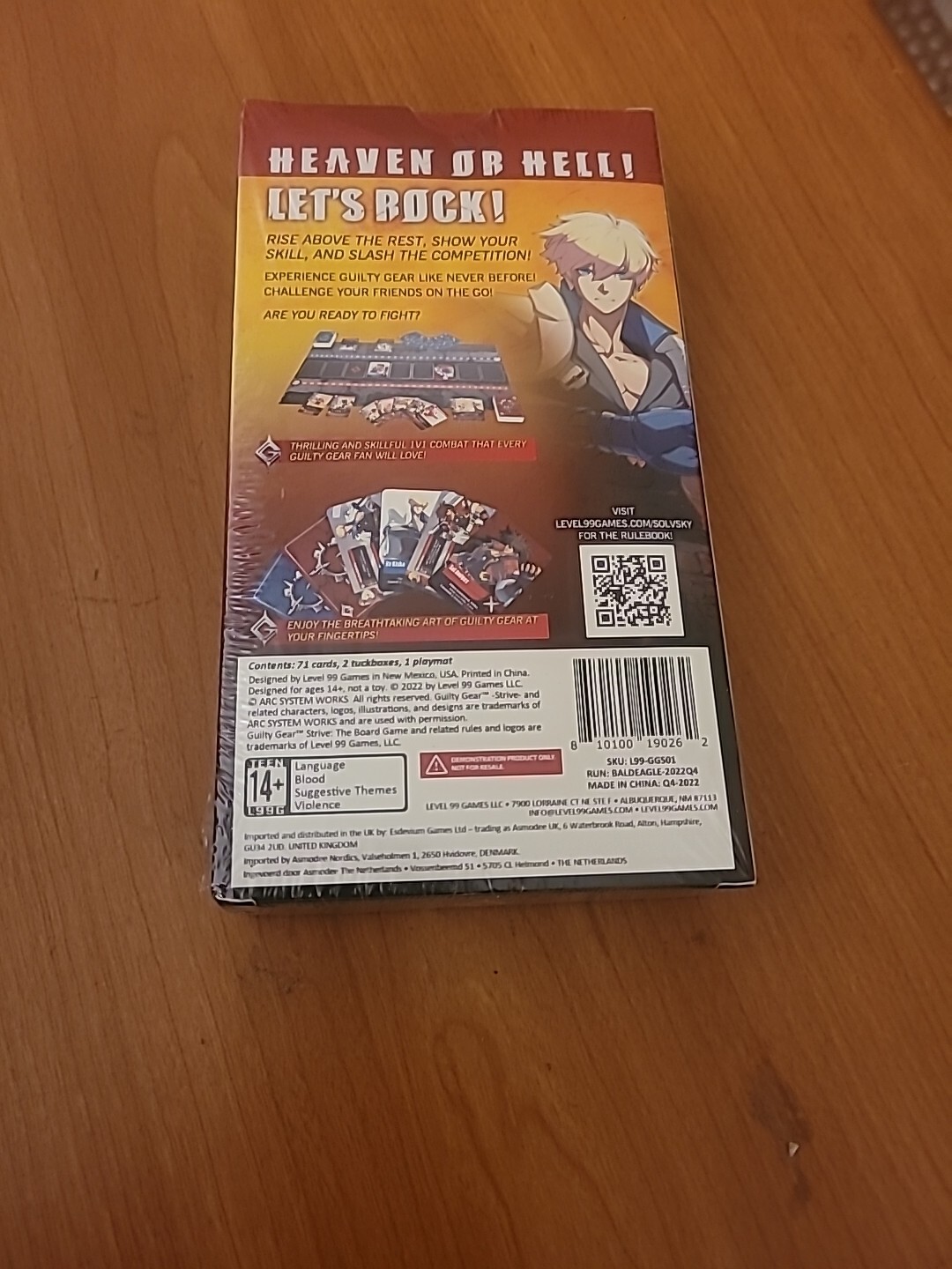 Guilty Gear Strive Board Game – Demo Deck