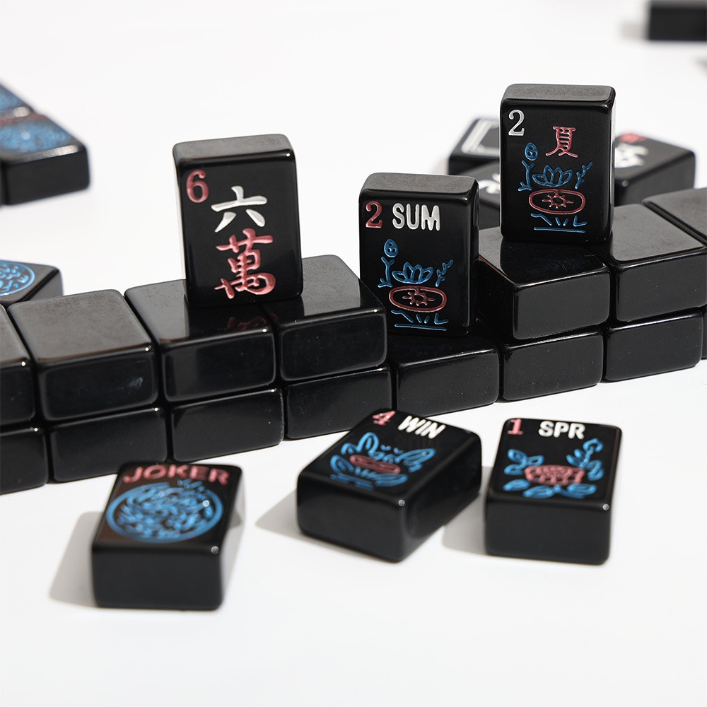 Pure black American Mahjong, 160 sheets