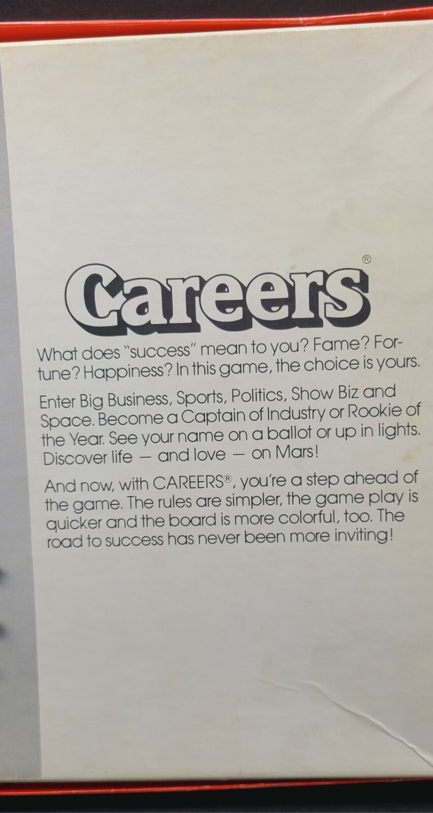 Vintage 1979 “Careers” Family Board Game Parker Brothers Fame Fortune Happiness