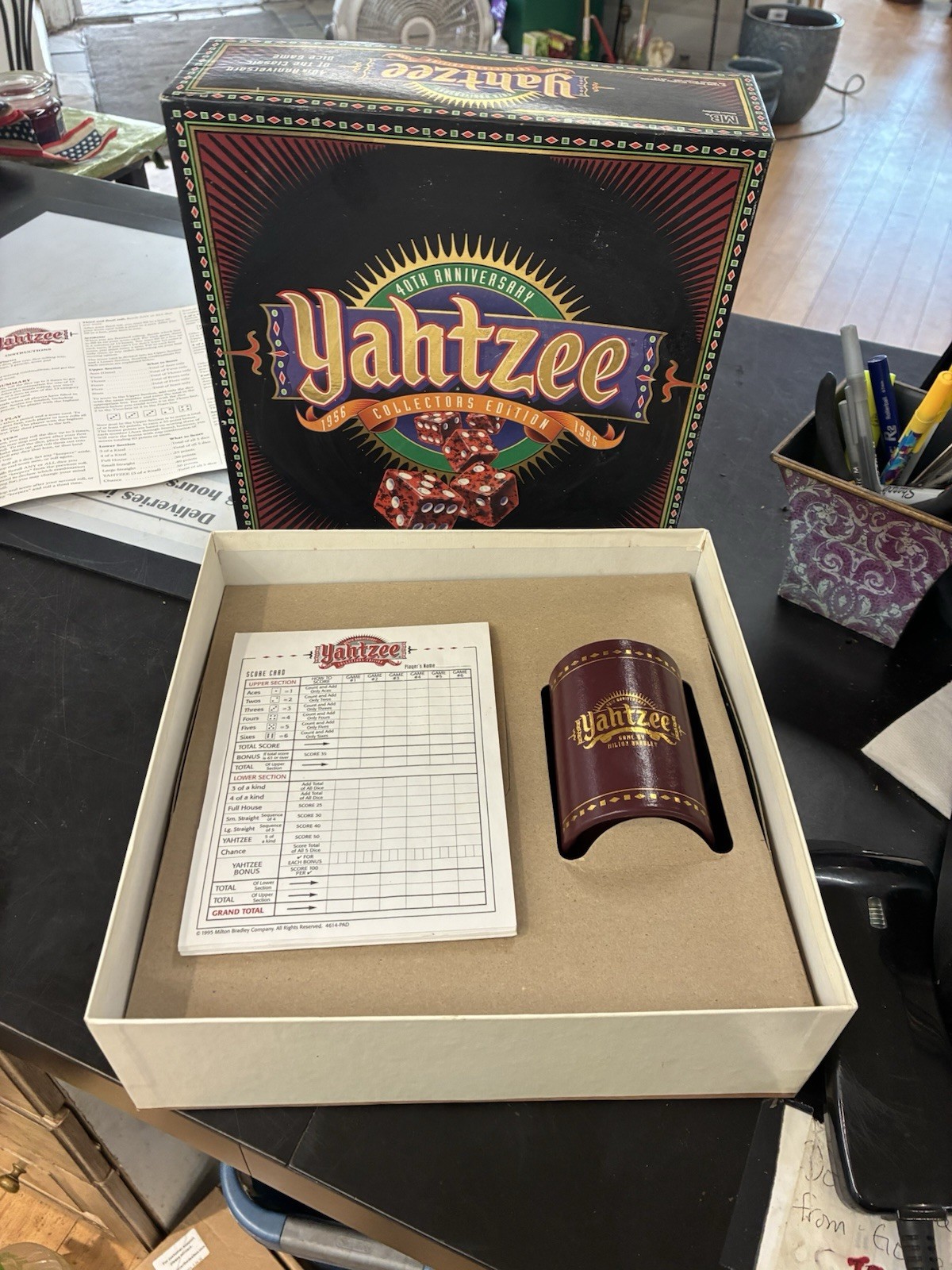 Milton Bradley 40th Anniversary Collector’s Edition Yahtzee Complete Game 4614