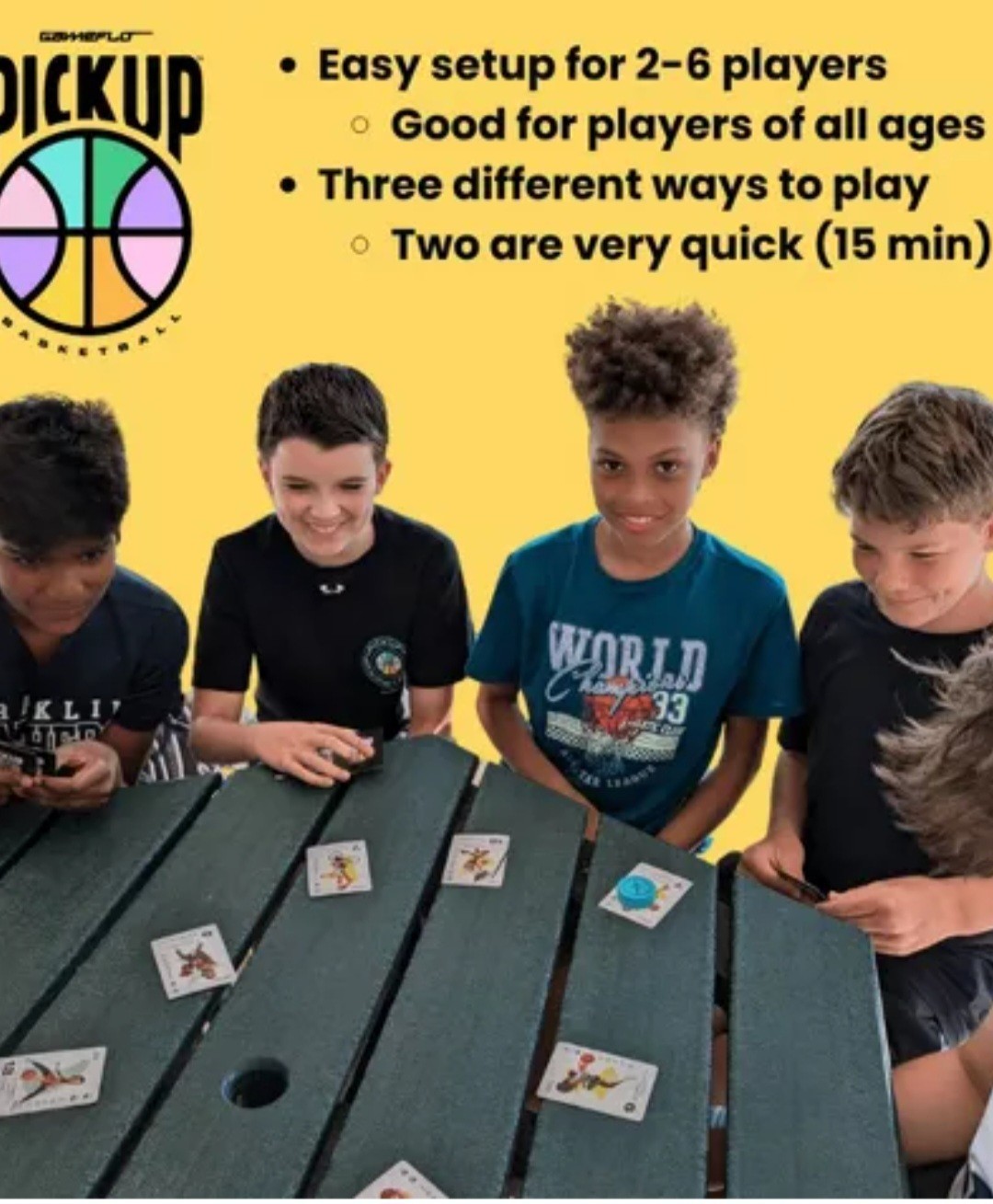 Gameflo Pickup Basketball Card Game Of Strategy 2-6 Players Ages 8+ New Sealed
