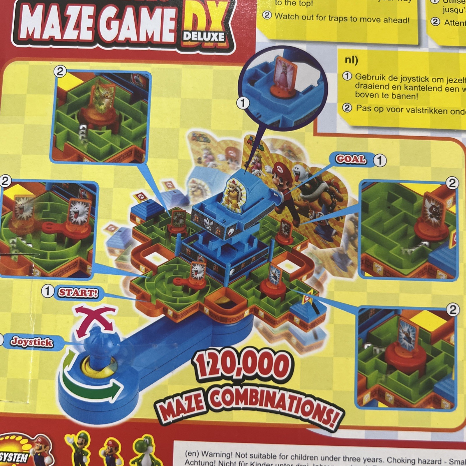 Epoch Games Super Mario Adventure DX Tabletop Skill and Action Game.