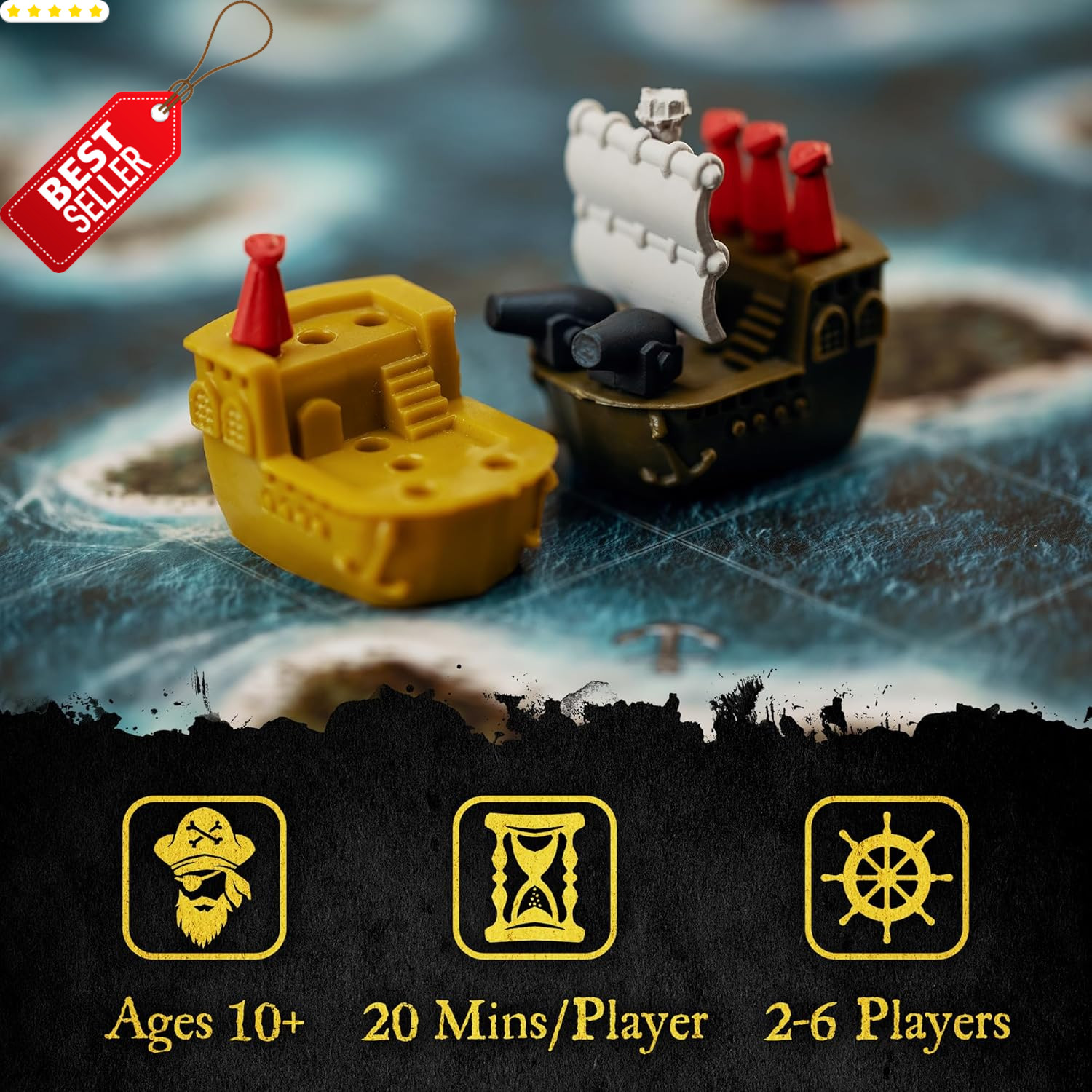 Plunder A Pirate’s Life Strategy Board Game Adults Kids Family Game Night – US