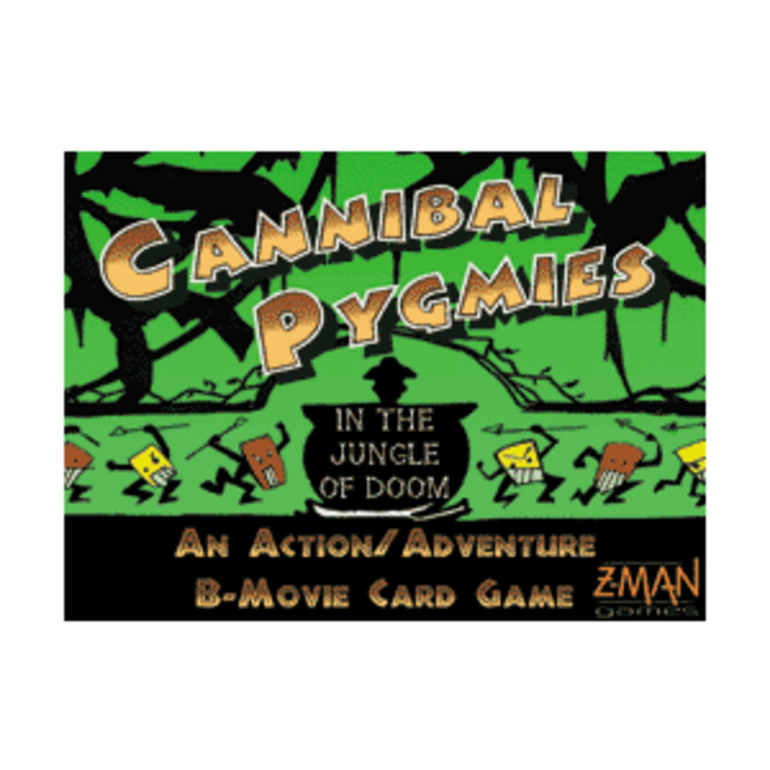 Z-Man Card Game Cannibal Pygmies in the Jungle of Doom Box VG+/EX