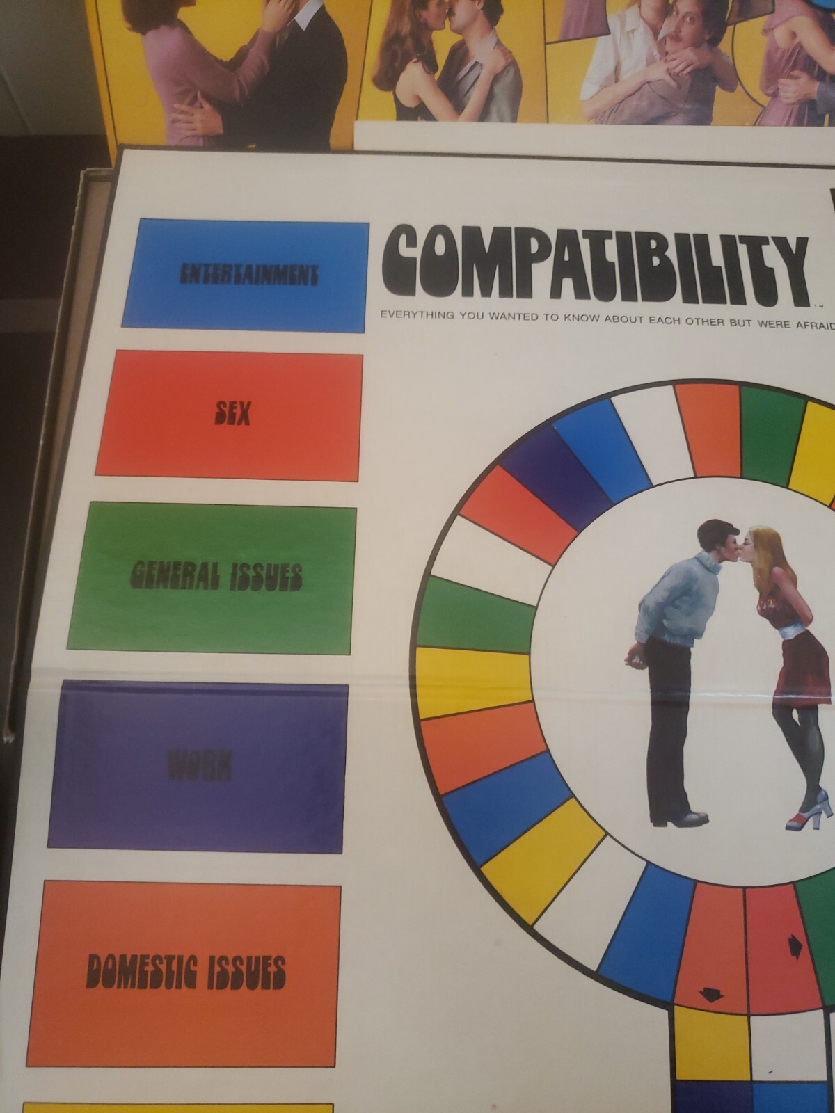 RARE BOX 1981 Compatibility Party Board Game, Paragon Reiss Game COMPLETE