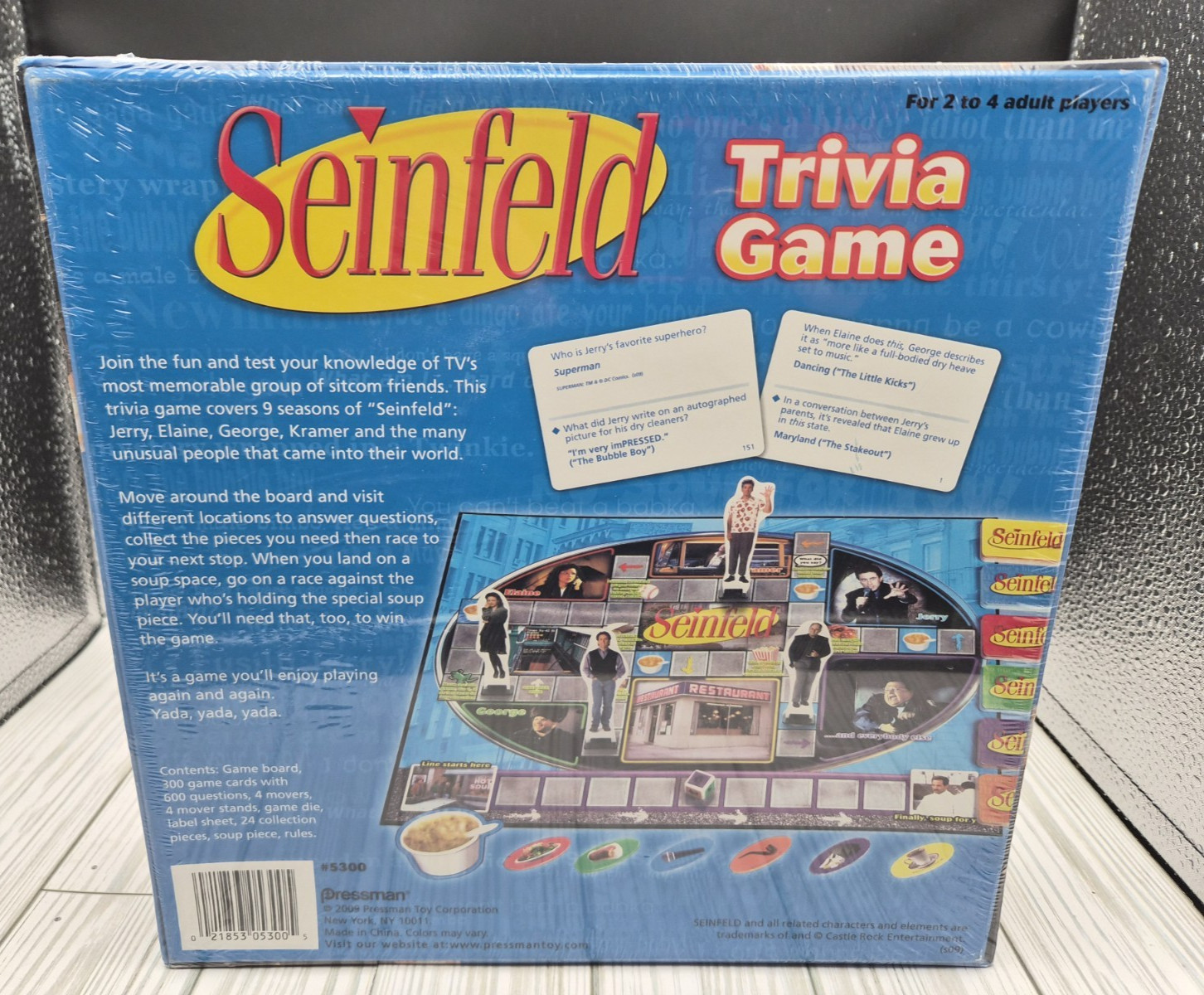 Seinfeld Trivia Board Game 2009 Pressman Jerry Elaine George Kramer Party Game