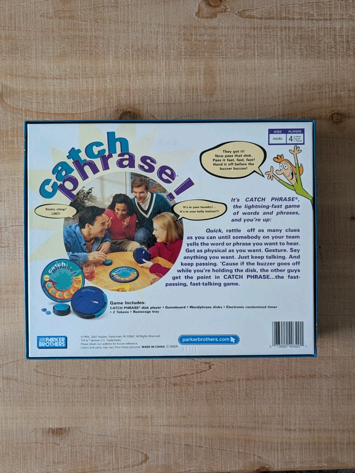 Catch Phrase Board Game 2007 Parker Brothers – Complete – Battery Tested – Works