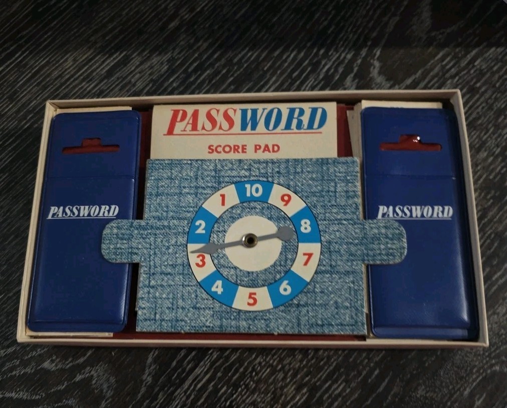 ORIGINAL Vintage 1962 Milton Bradley Password Board Game Complete! Volume 2 4260