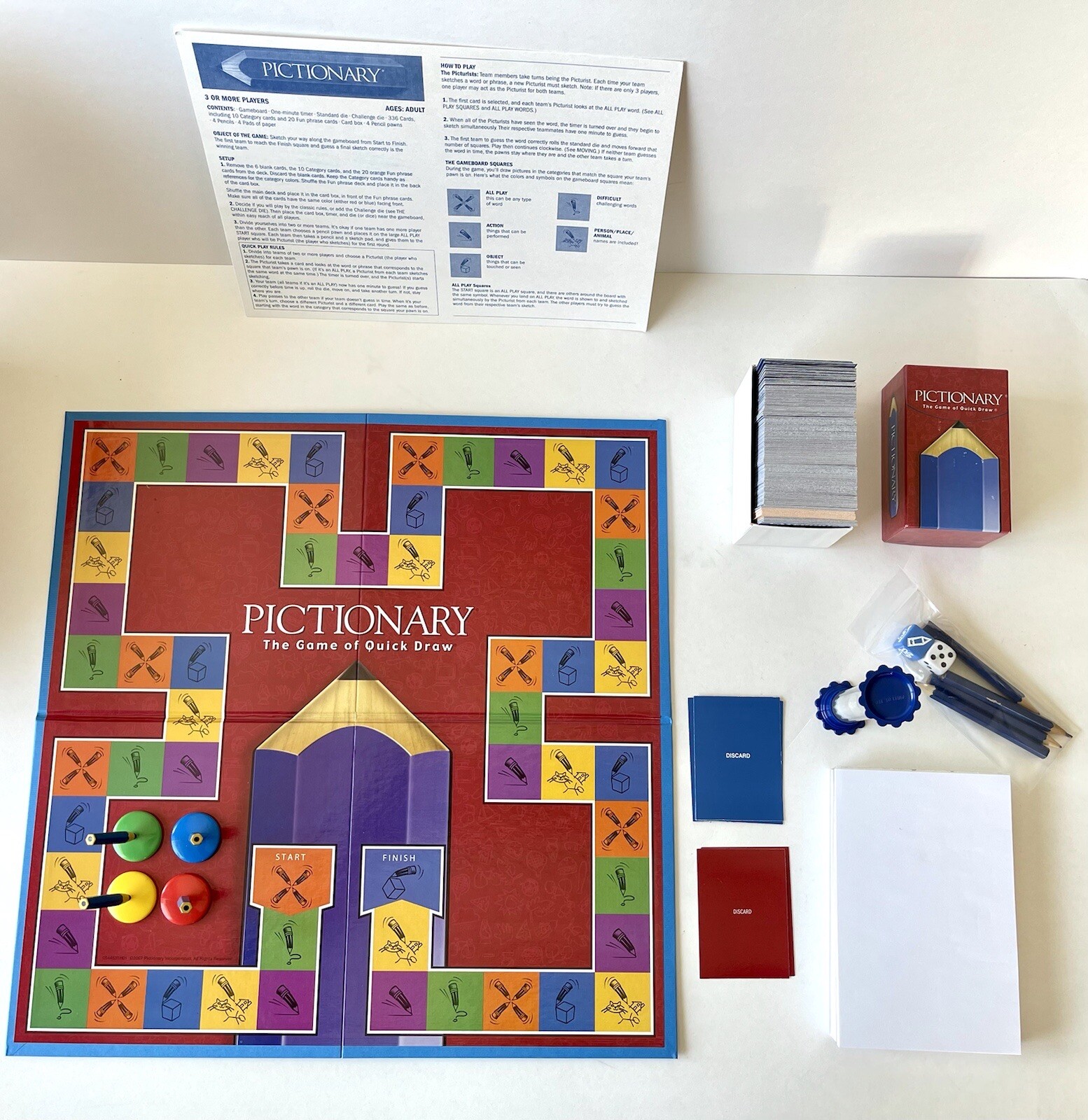 Pictionary The Game Of Quick Draw, Authentic Product, Parker Brothers