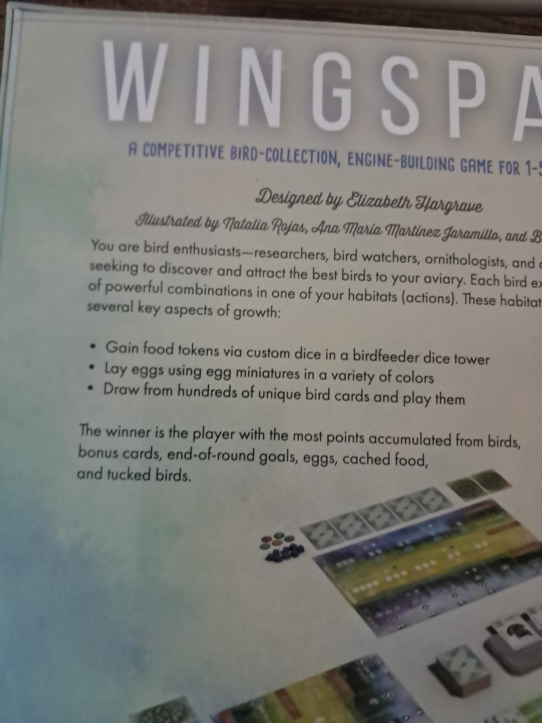 WINGSPAN Bird Base Game 2019 Stonemaier Games, STM910 Unopened Contents