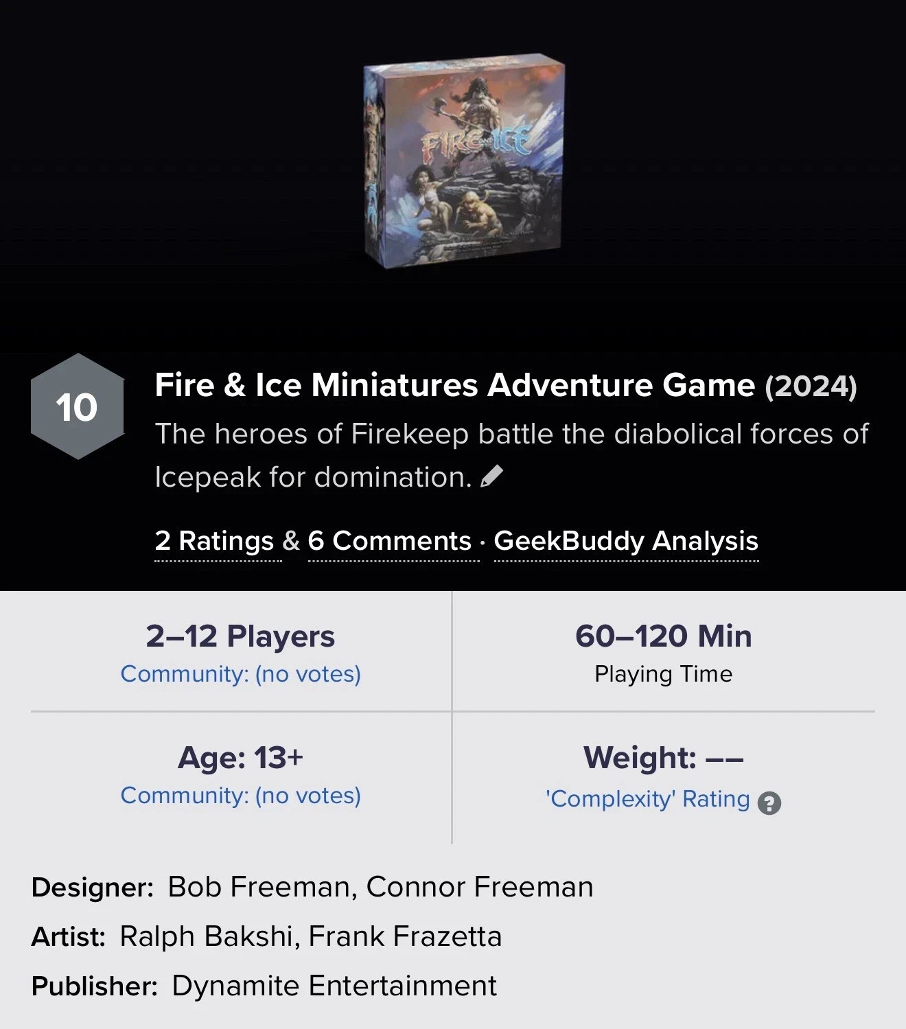 NEW Bordermen Games Fire & Ice Miniatures Game with King and Queen Expansion