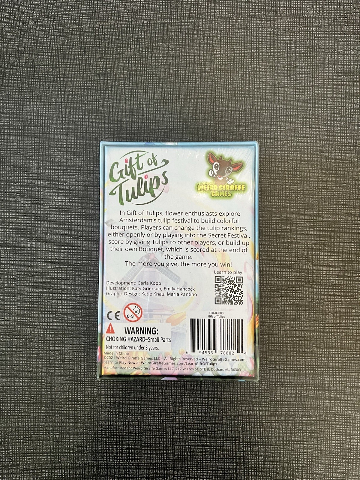 Gift Of Tulips: An Area Majority & Set Collection Card Game For 2-6 Players