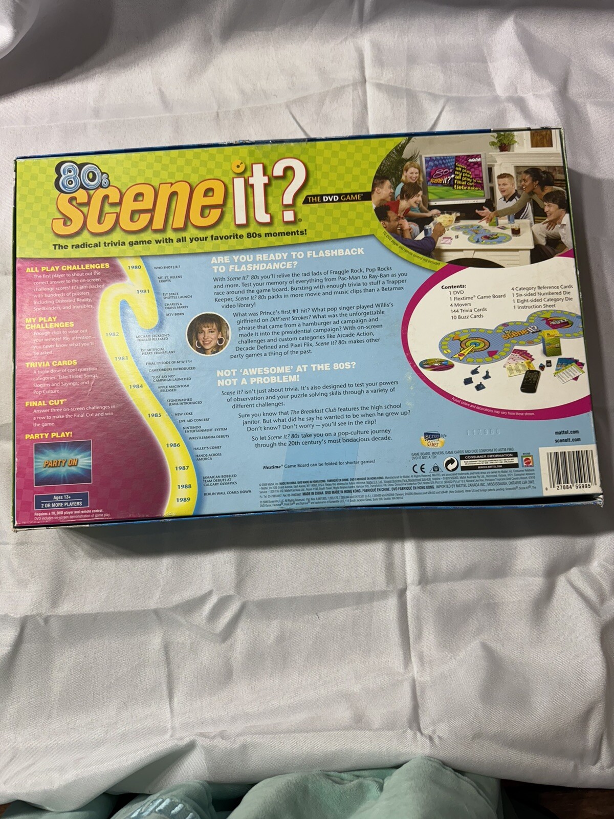 80’s Scene It The DVD Game SEALED Mattel ScreenLife 2009 Pop Trivia