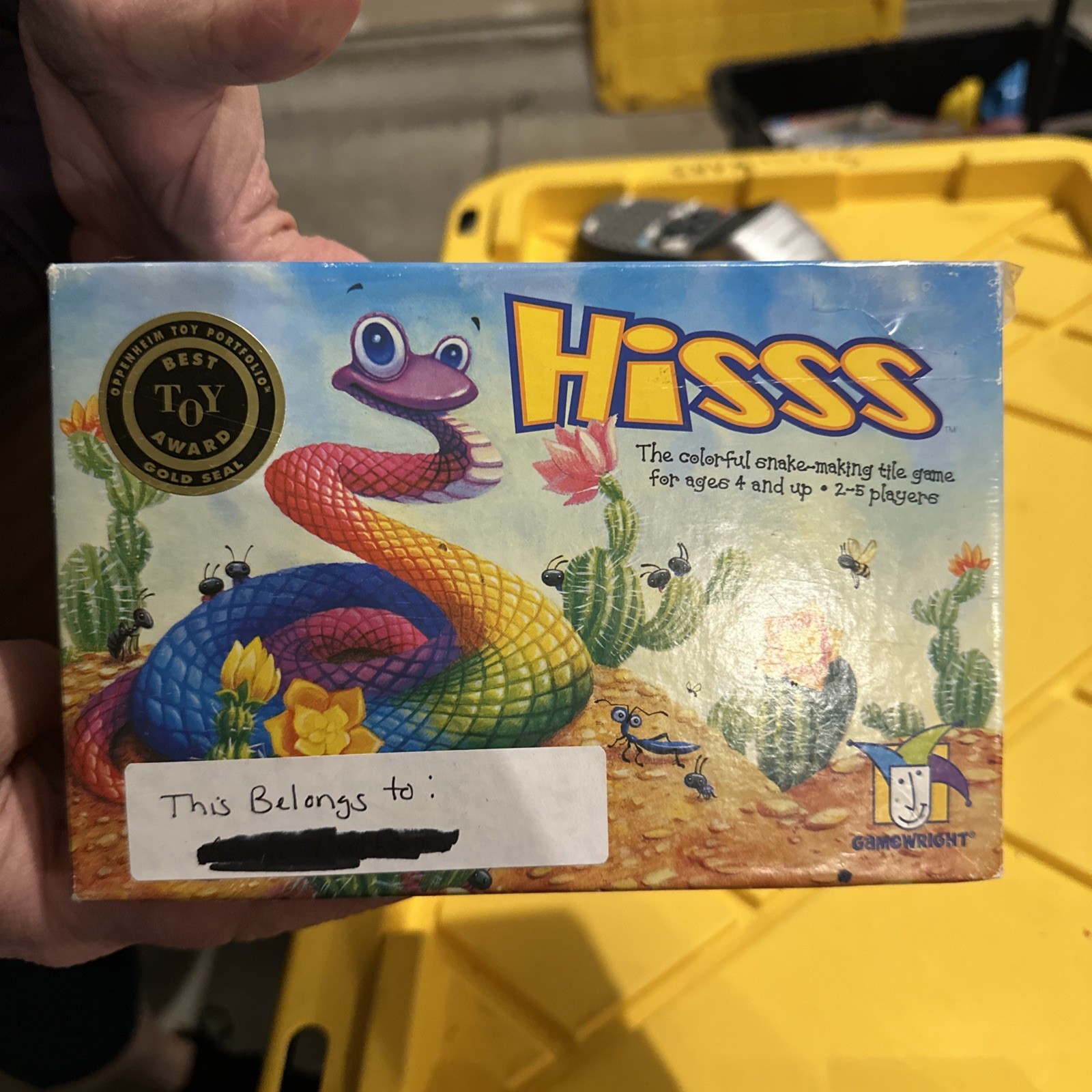 HISSS The Colorful Snake Making Tile Matching Game Gamewright Complete