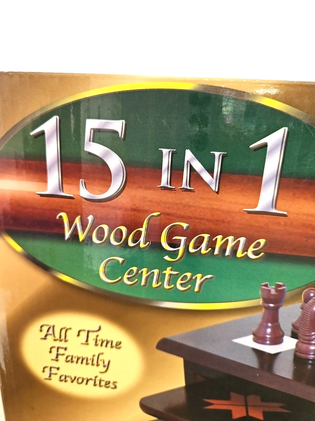 Cardinal 15-in-1 Wood Game Center All Time Family Favorites Ages 6+