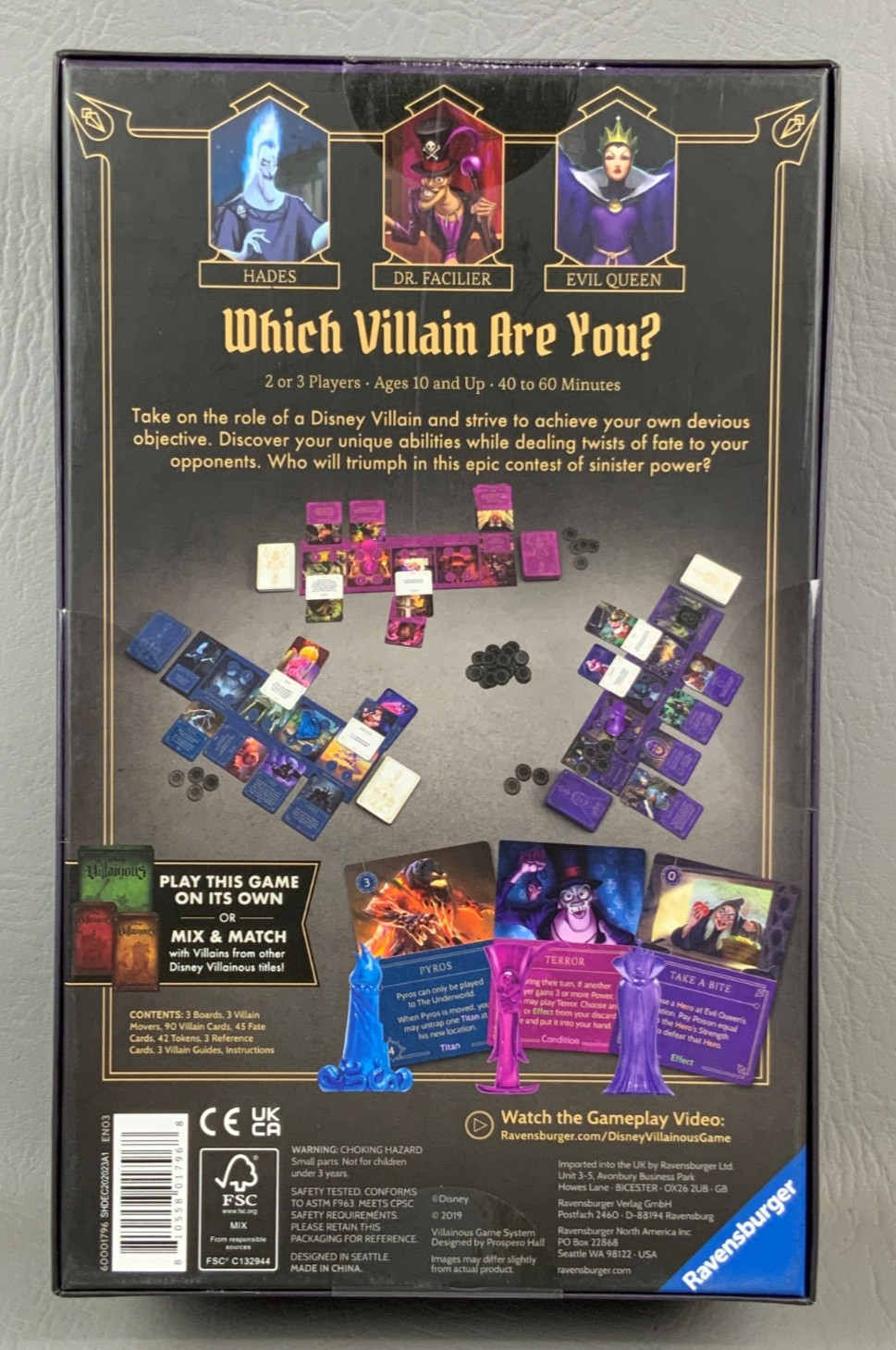 Disney Villainous Wicked to the Core Board Game – Ravensburger Item #60001796