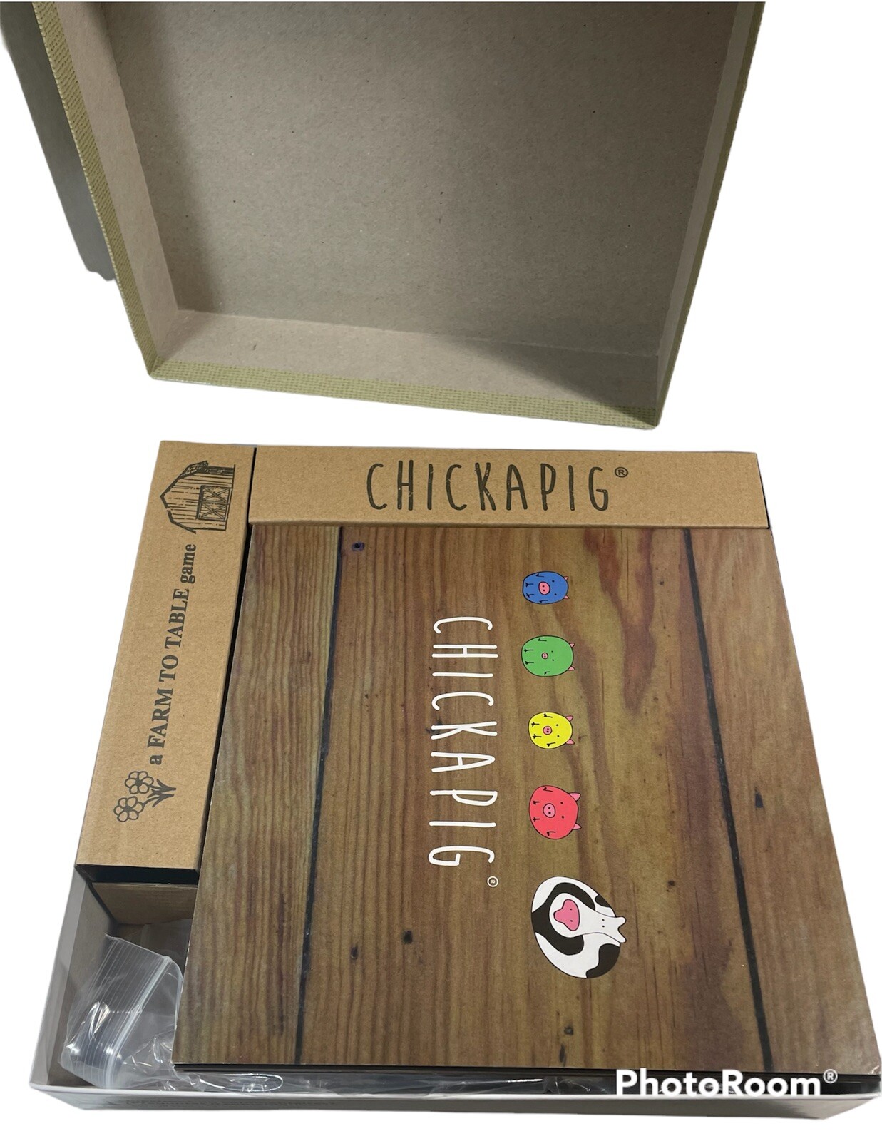 Chickapig Board Game Complete Strategy Family Game Chicken Pig Poop 2-4 Players