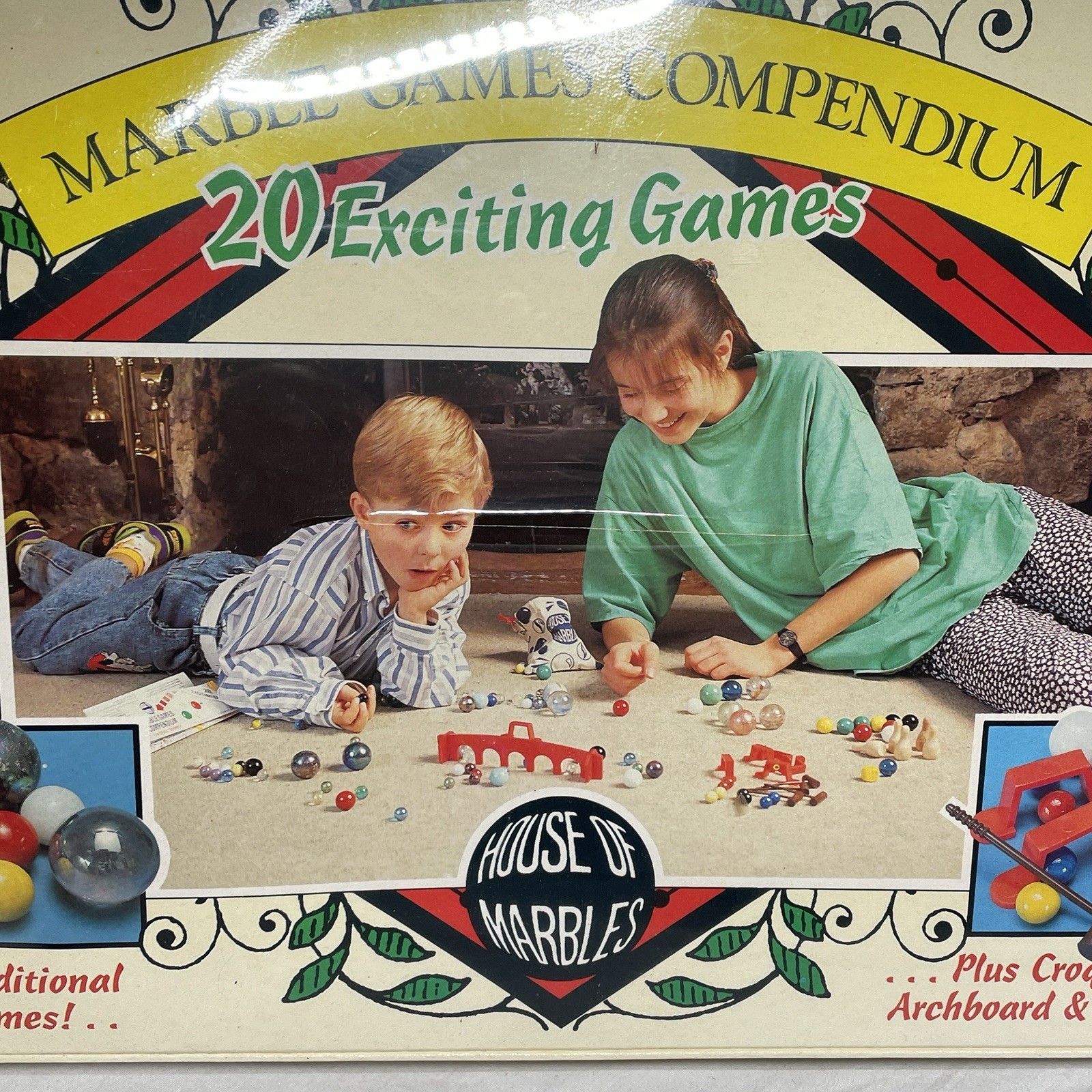 Rare House Of Marbles The Marble Games Compendium England SEALED 20 Games *read