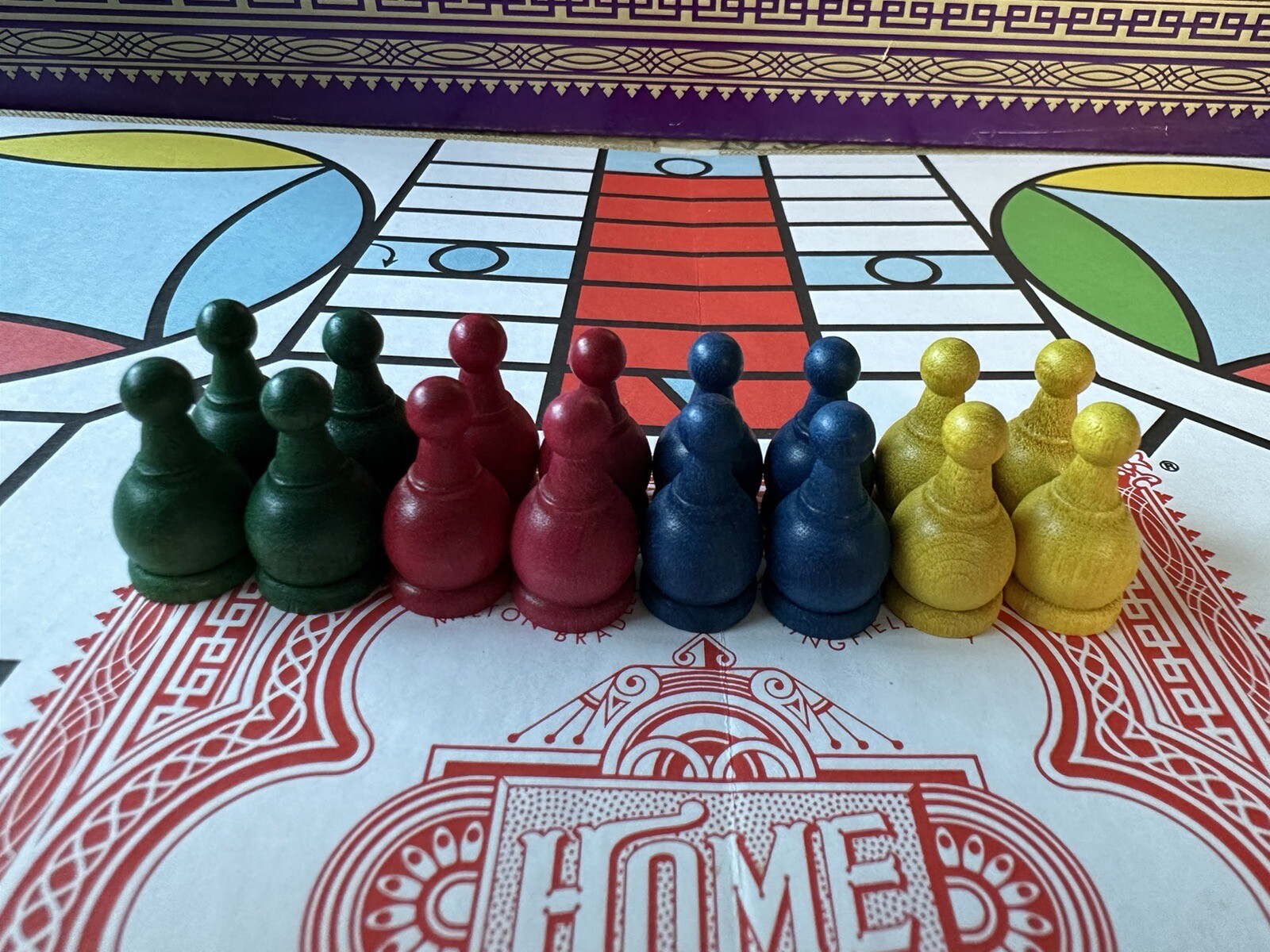 1989 Milton Bradley PARCHEESI Game Deluxe Edition Royal Game of India Complete