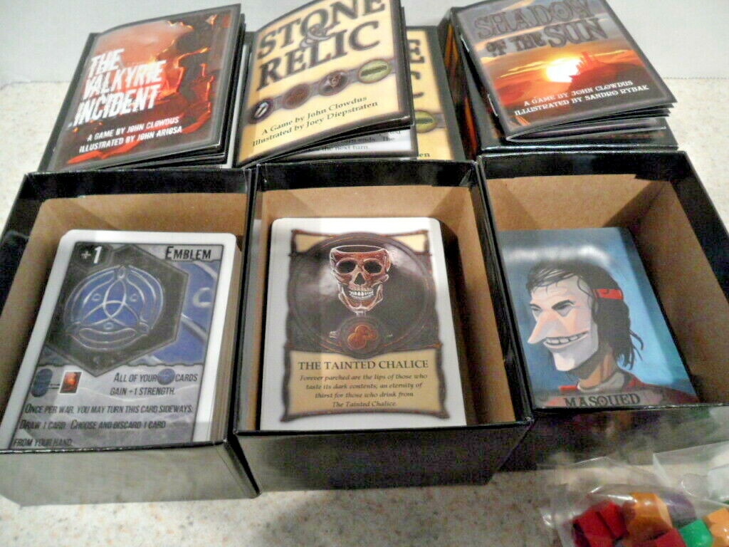 😎 John Clowdus Stone & Relic, Valkyrie, Shadow Of The Sun Small Box Games