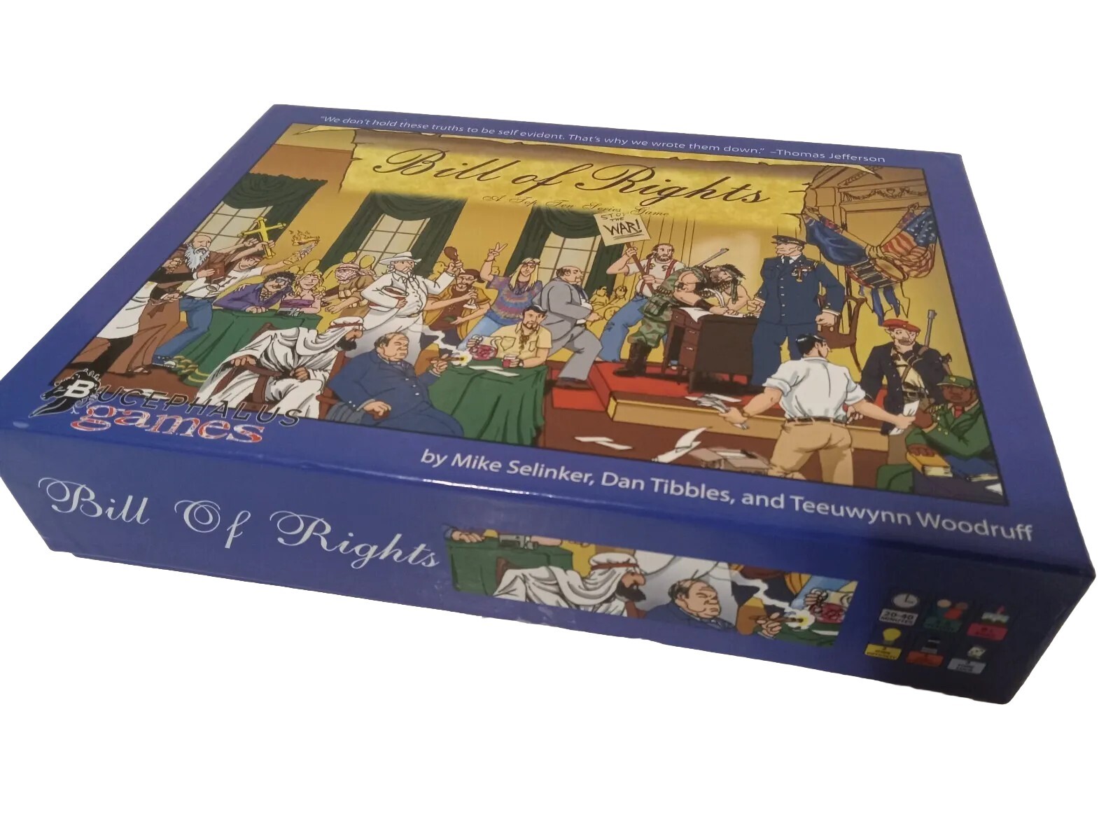 Bill of Rights Board Game (2008) 100% Complete Unused Bucephalus Games