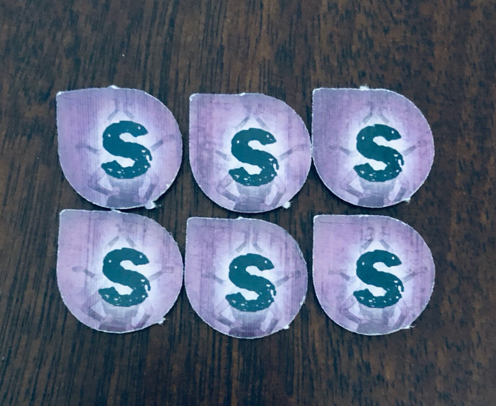 Betrayal at House on the Hill (Magenta Arms Lady Tokens) Replacement 6 Pieces