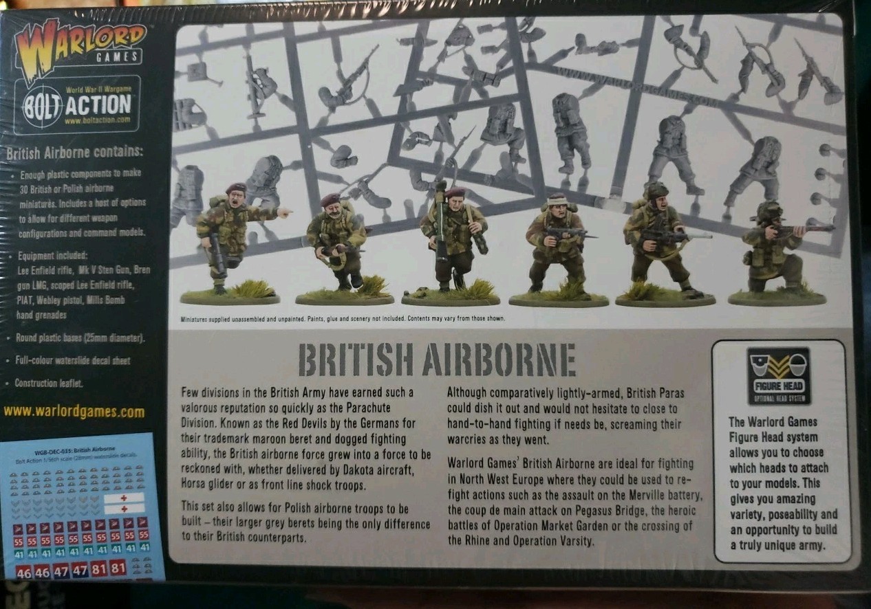 Bolt Action: British Airborne WWII Allied Paratroopers