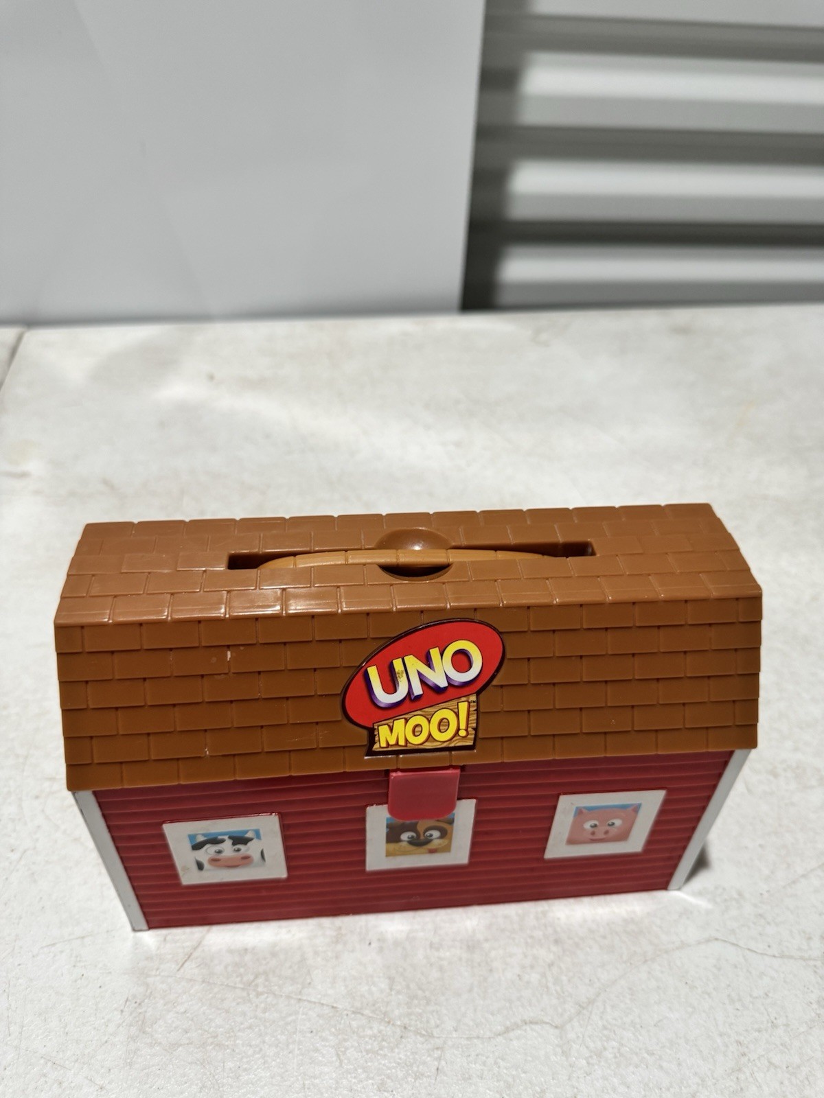 Uno Moo Preschool Game Carry case No Hay Mattel 2008 complete otherwise- see pic