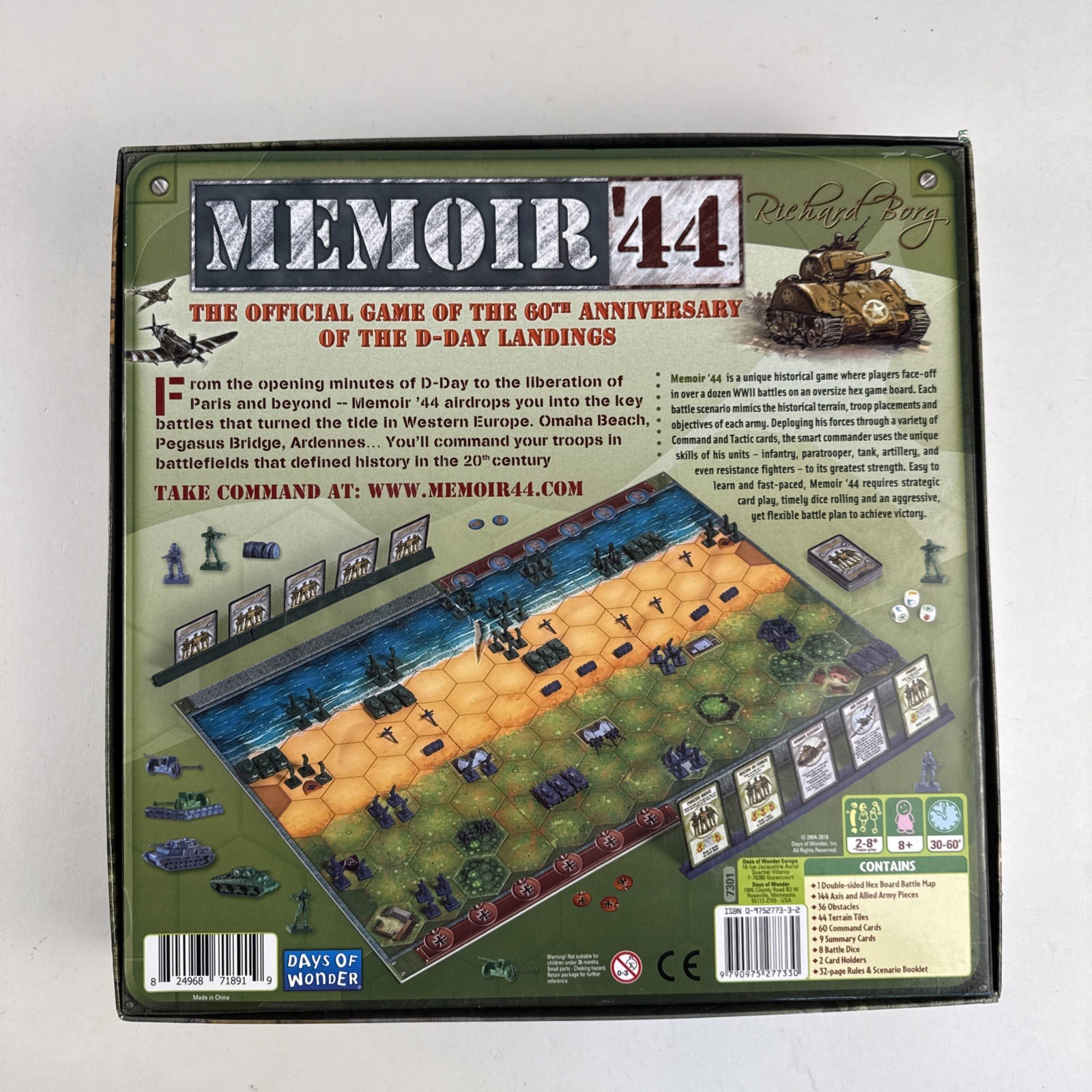 Memoir ’44 Days Of Wonder Board Game – Complete Like New