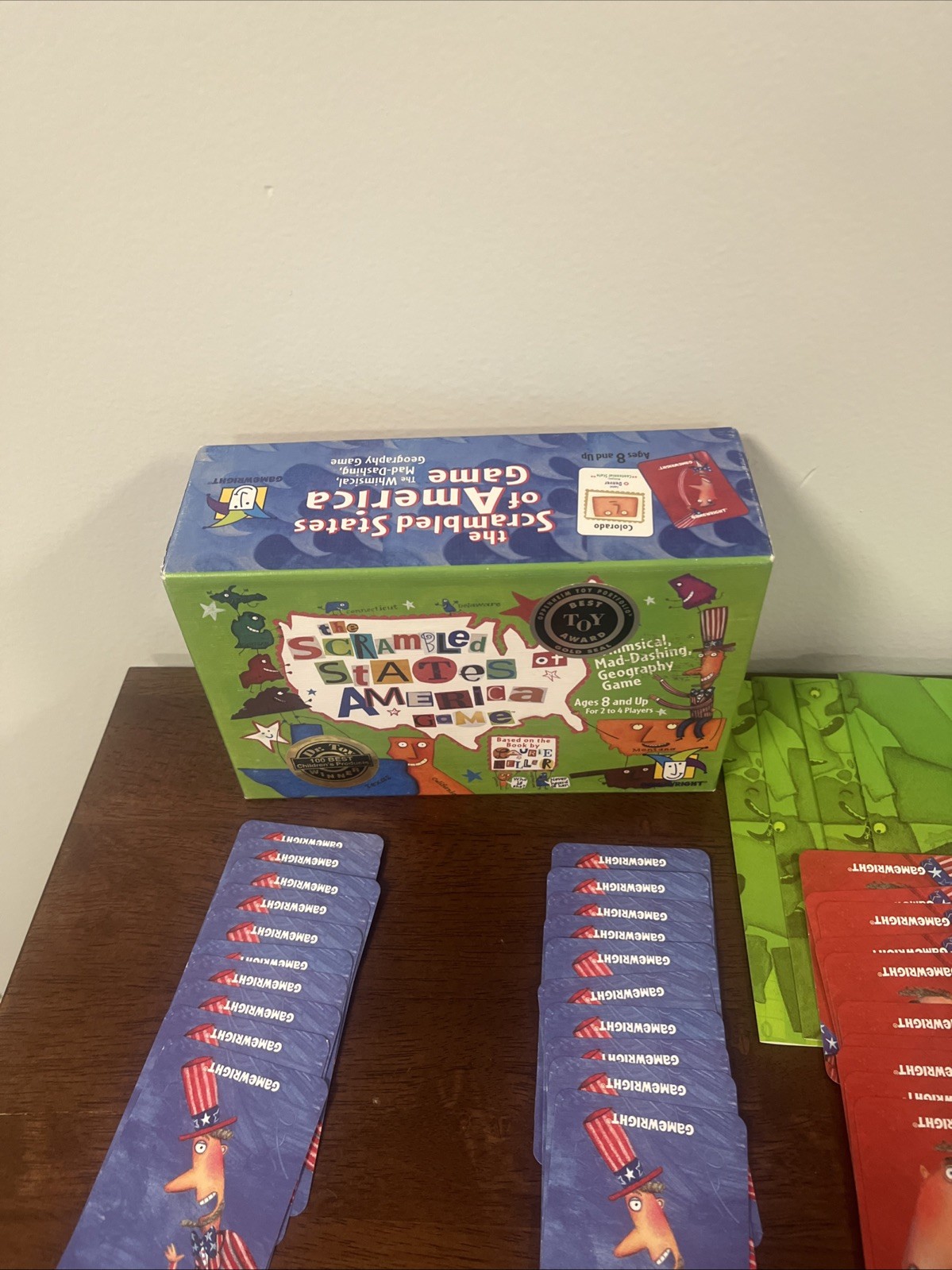 The Scrambled States of America Card Geography Game 2002-05 COMPLETE Gamewright