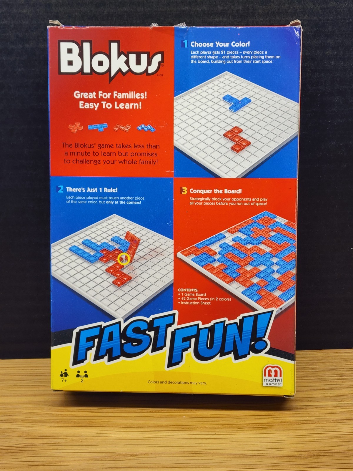 Blokus® – FAST FUN Travel Version Hasbro Game ONE RULE ENDLESS POSSIBILITIES 7+